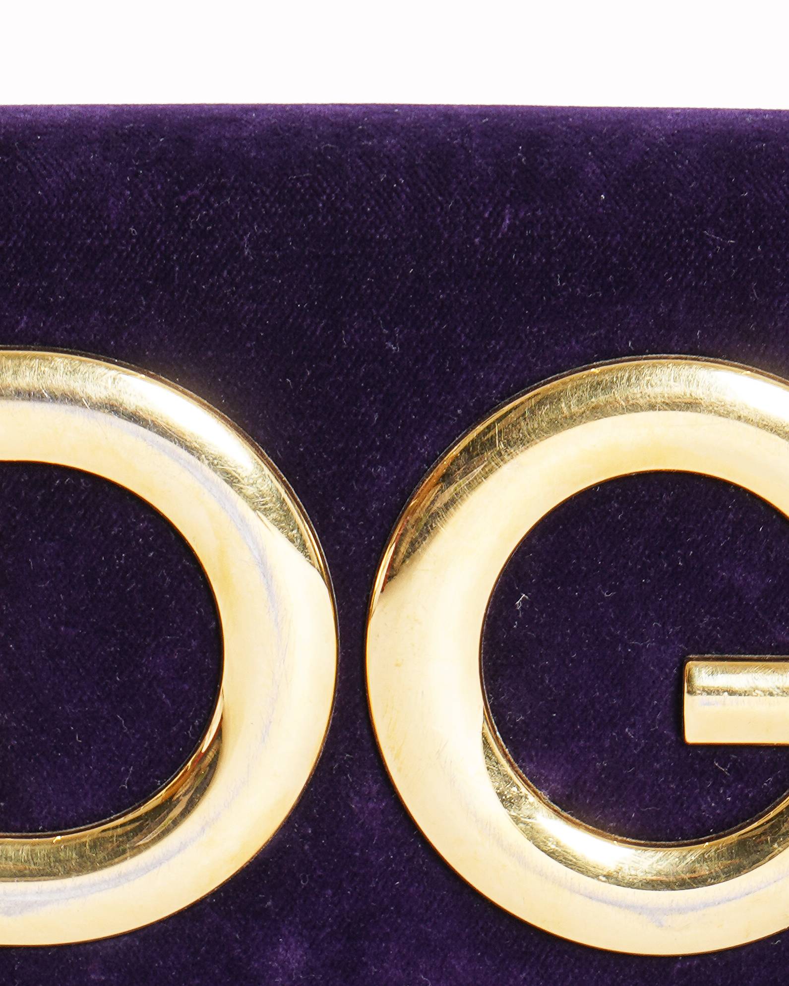 Dolce & Gabbana Velvet Chain-Link Shoulder Bag