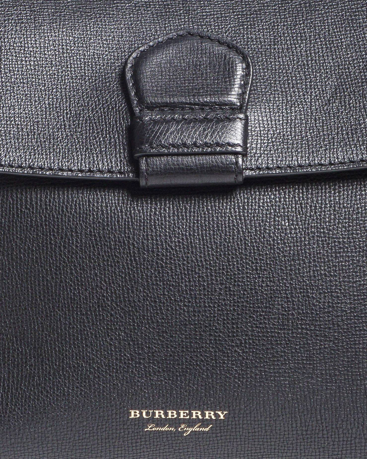 Burberry Camberley Black Leather Top Handle Bag