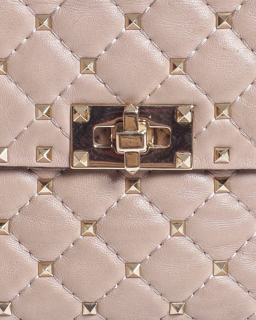 Valentino Garavani Rockstud Spike Quilted Leather Shoulder Bag