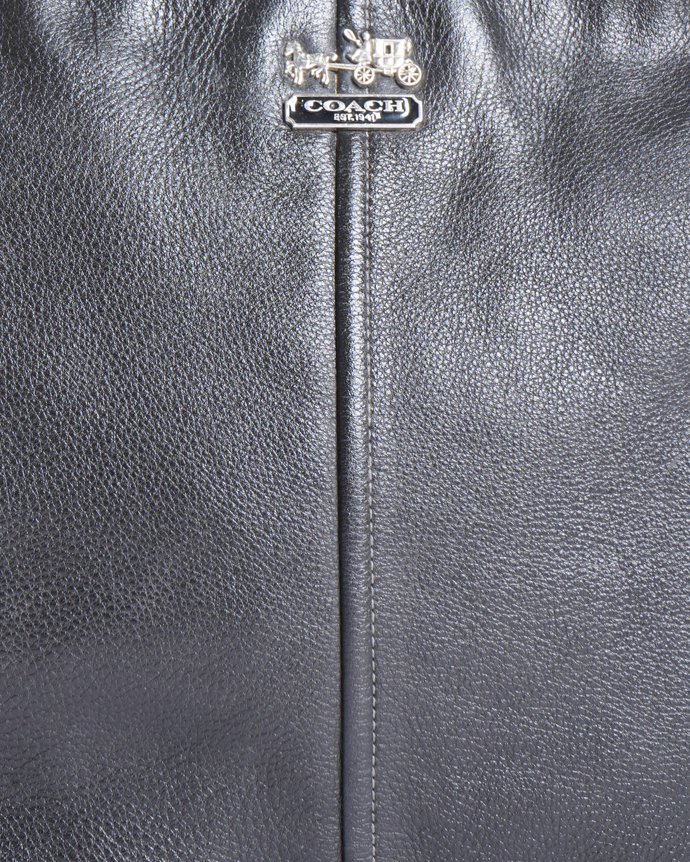 Coach Black Leather tote bag