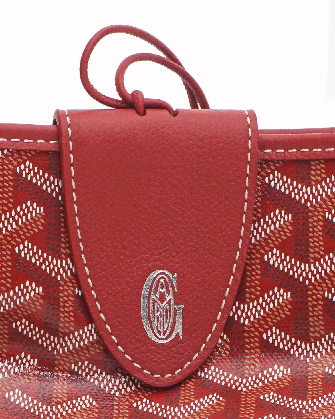Goyard Saint Louis PM Rouge Red Canvas Tote Bag