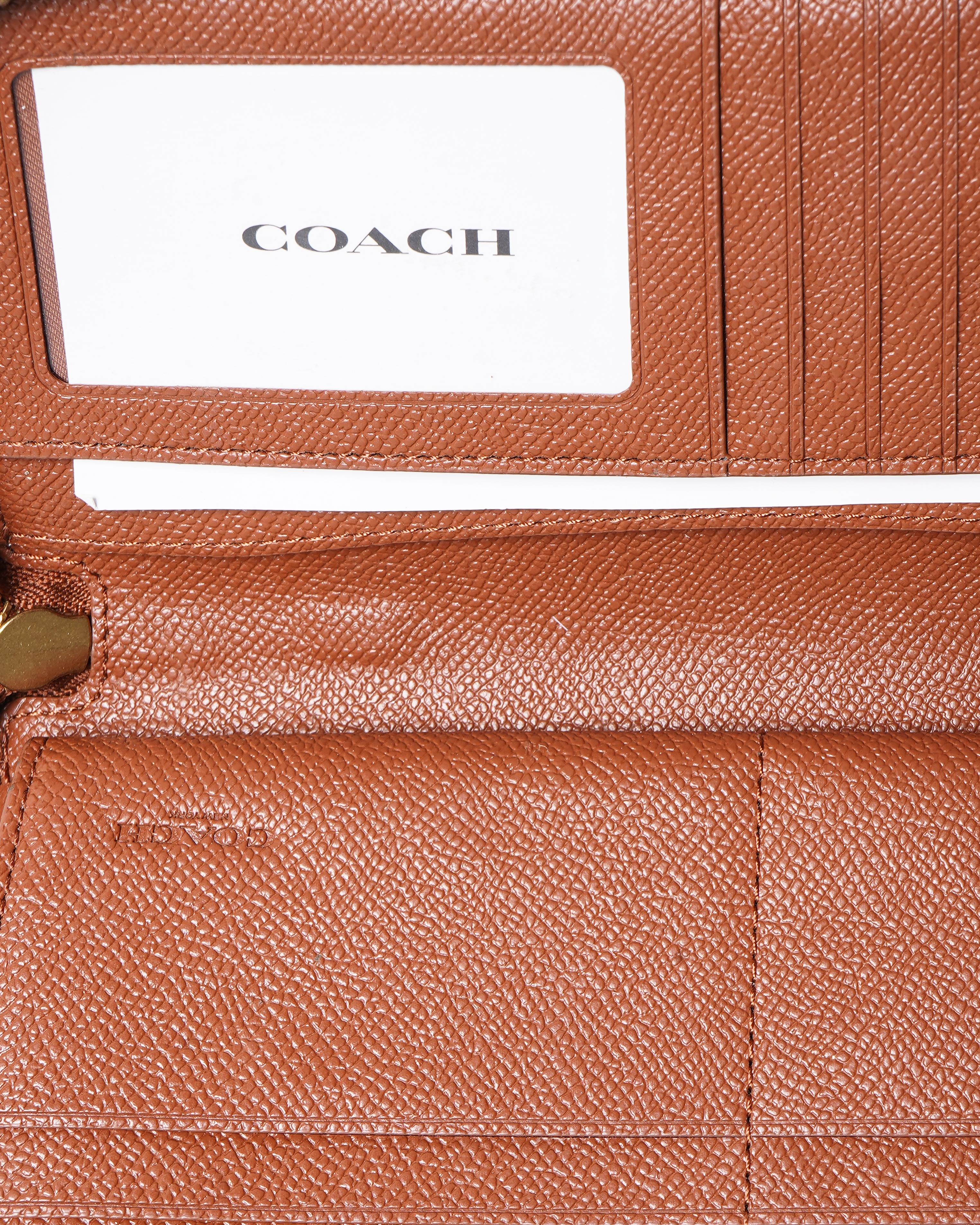 New Coach Zip Around Wallet