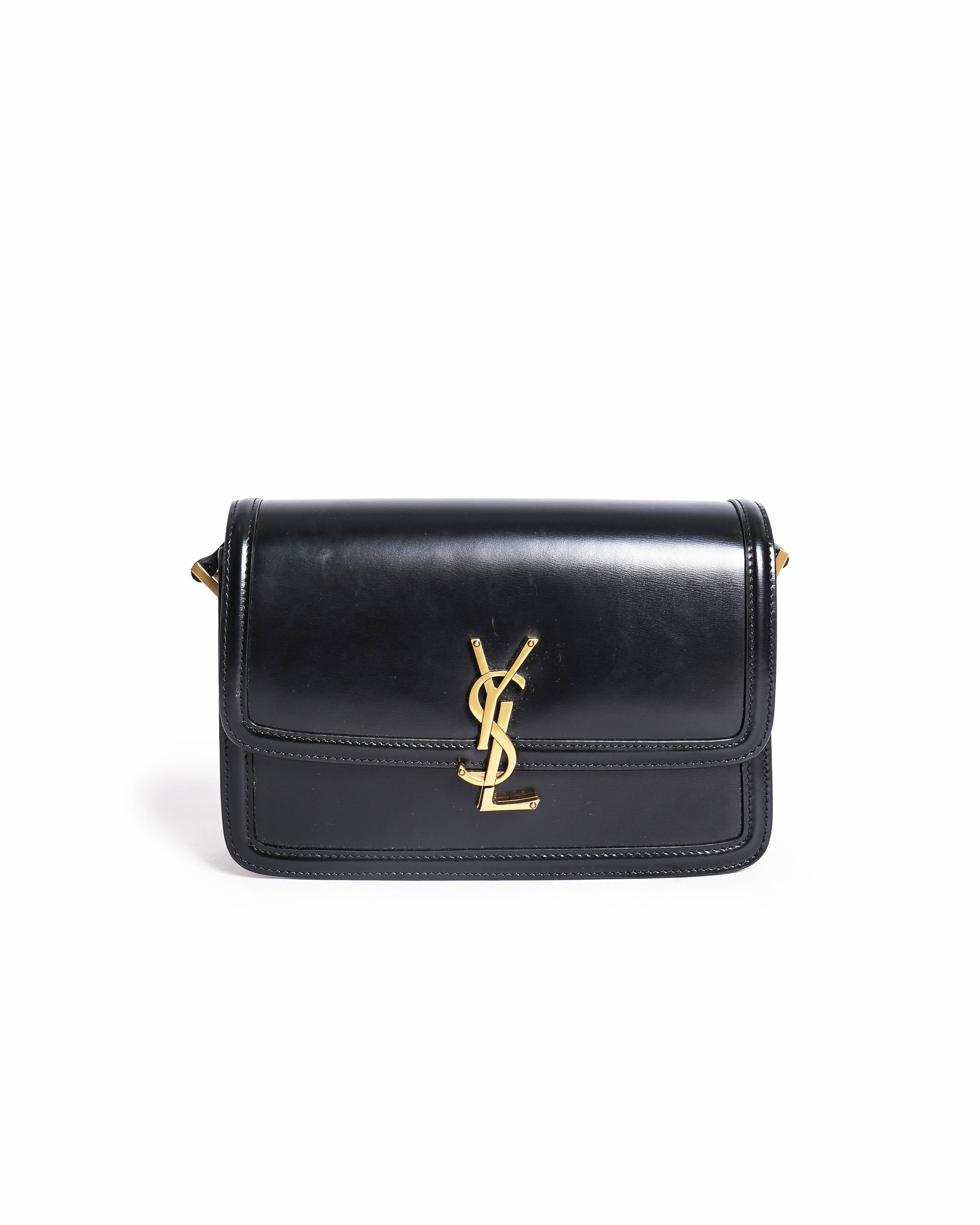 Saint Laurent Black Solferino Medium Shoulder Bag