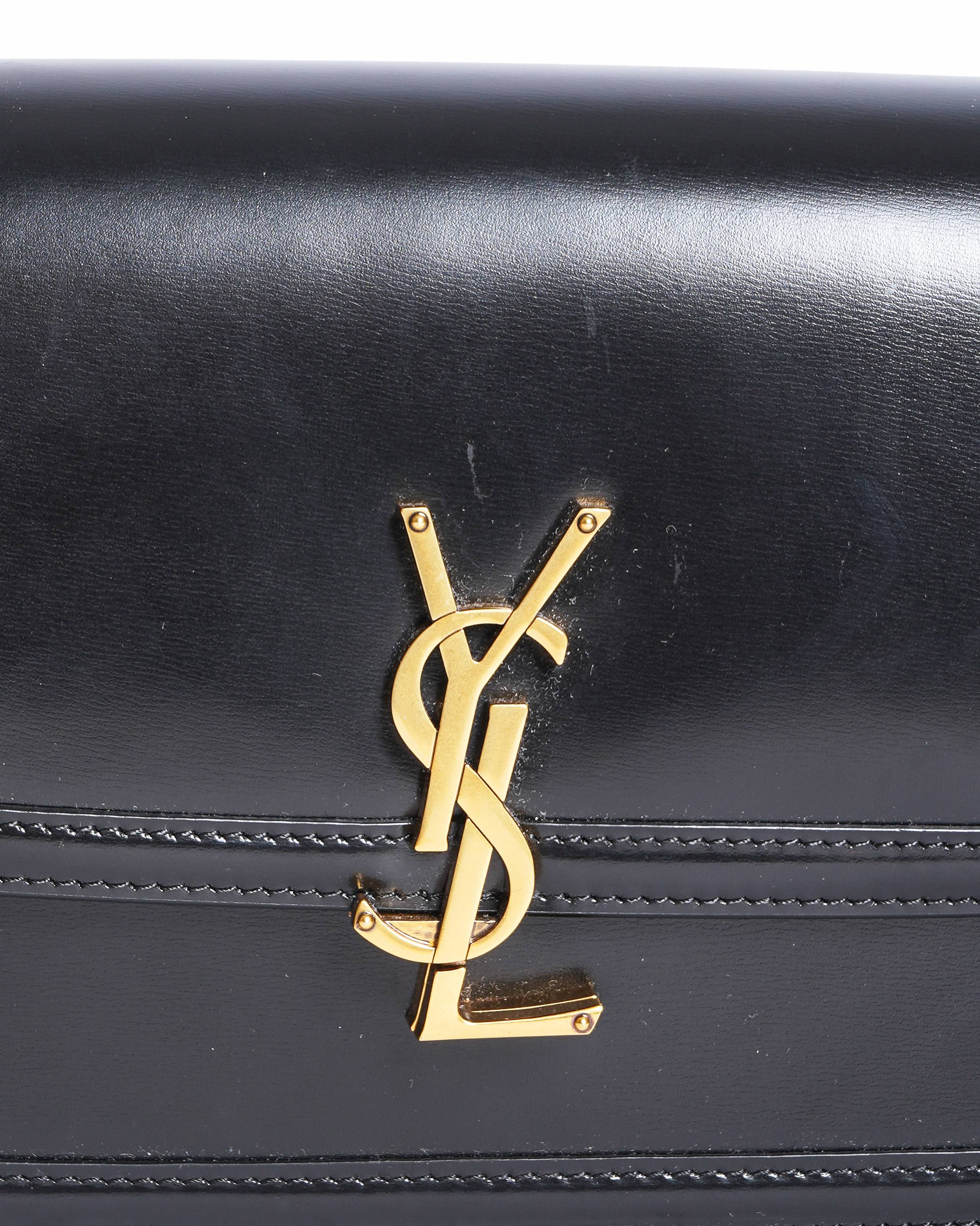 Saint Laurent Black Solferino Medium Shoulder Bag