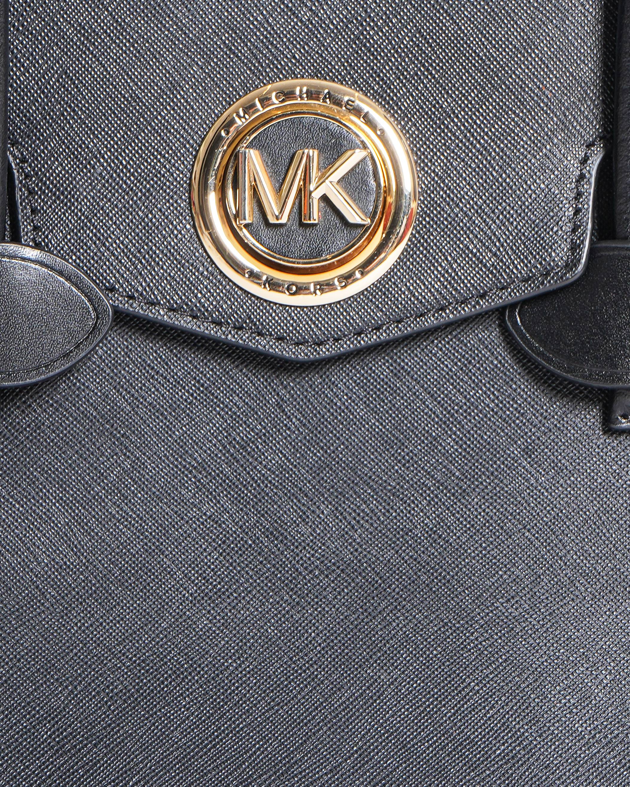 Michael Kors Carmen Satchel With Detachable Strap In Black