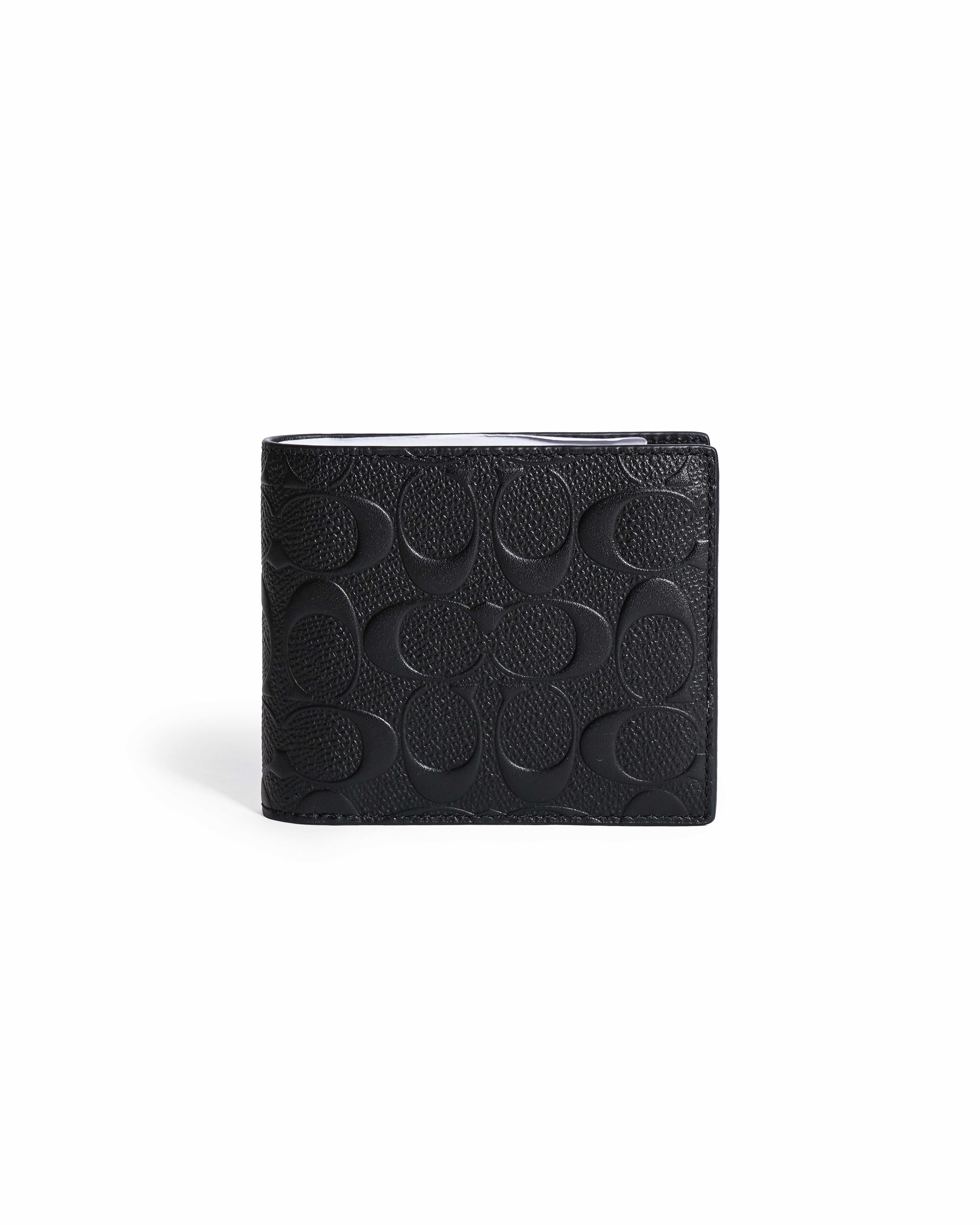 Coach 3 In 1 Signature Embossed Compact Bifold Wallet
