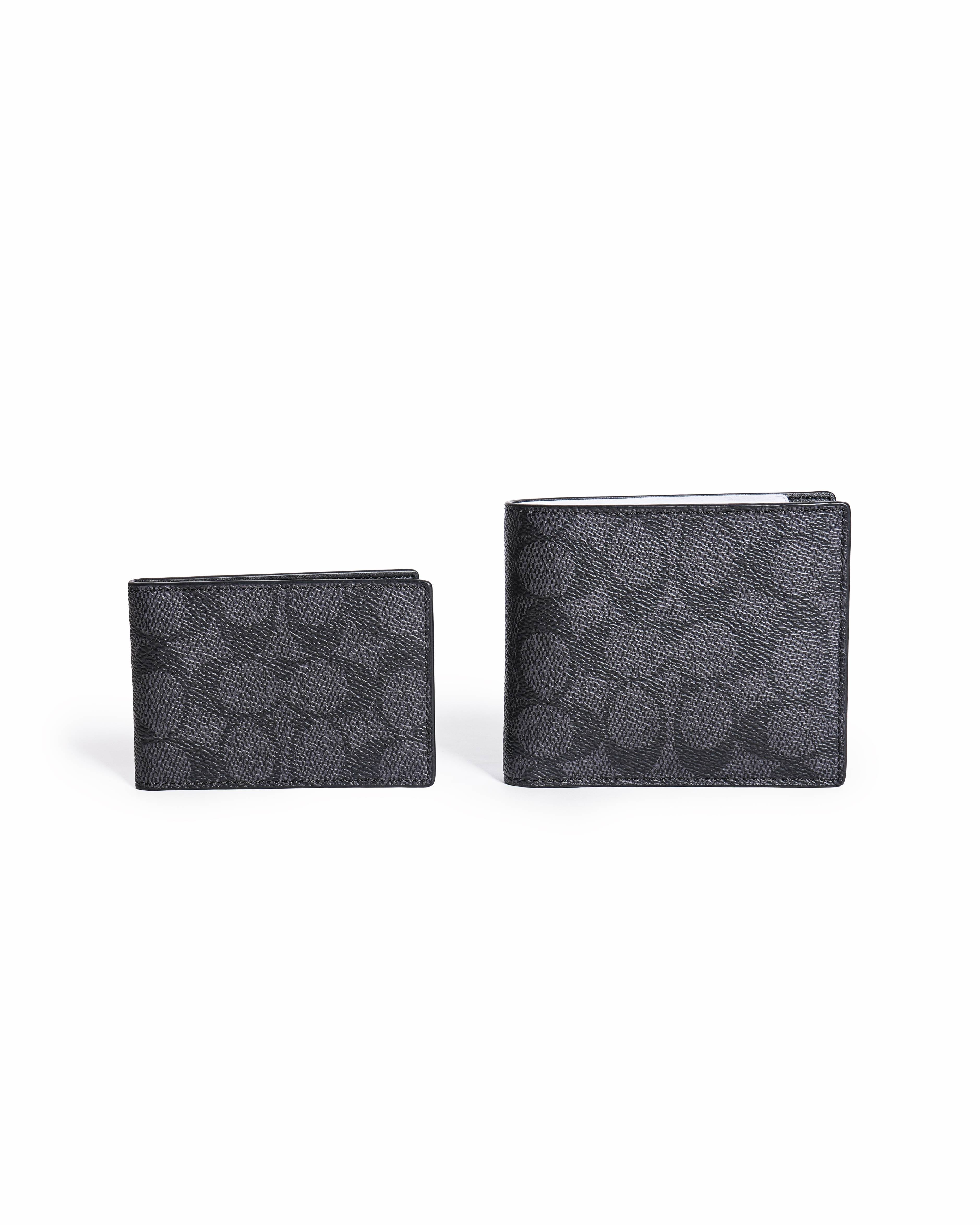 Coach Signature Monogram 3-in-1 Bifold Wallet