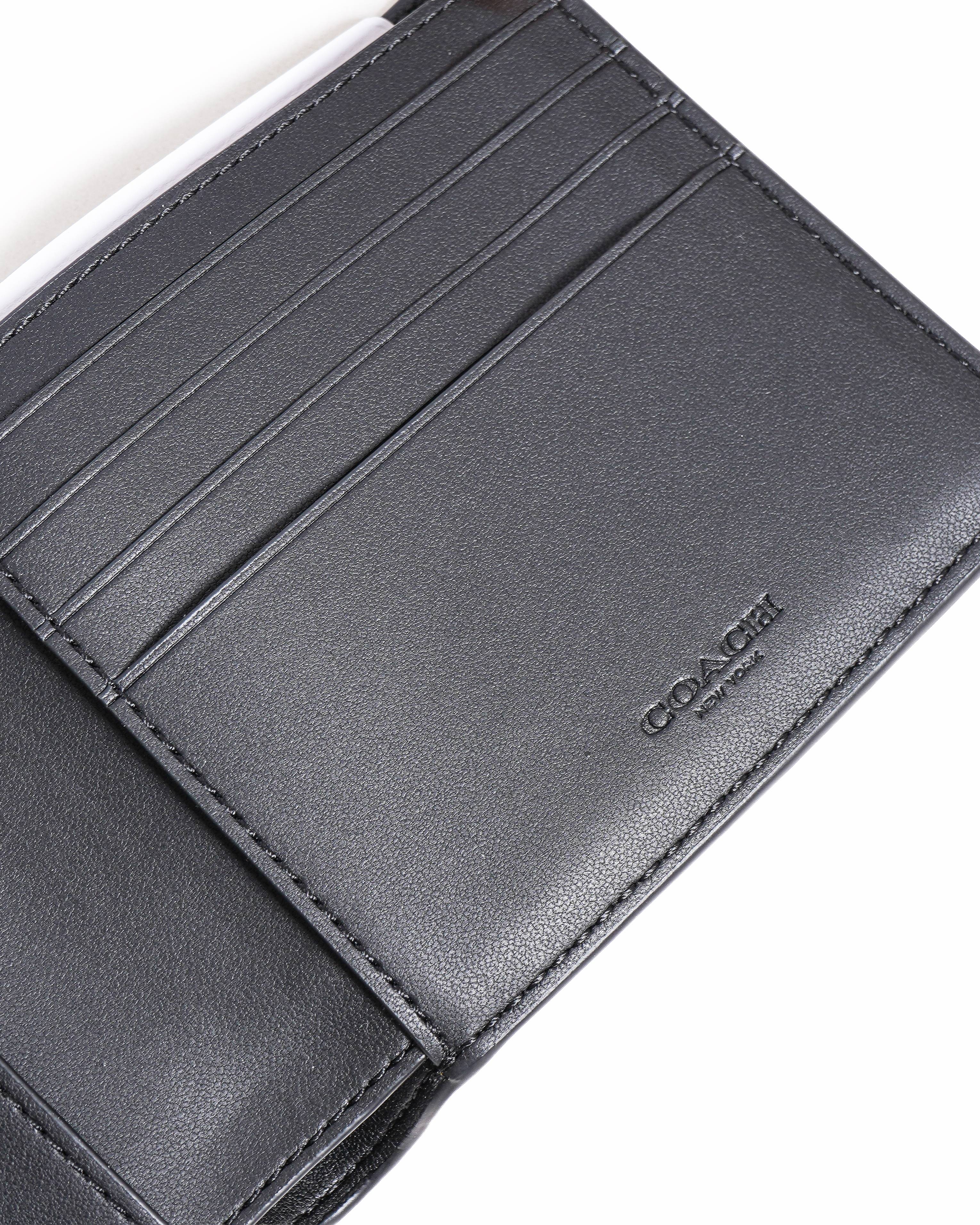 Coach Signature Monogram 3-in-1 Bifold Wallet