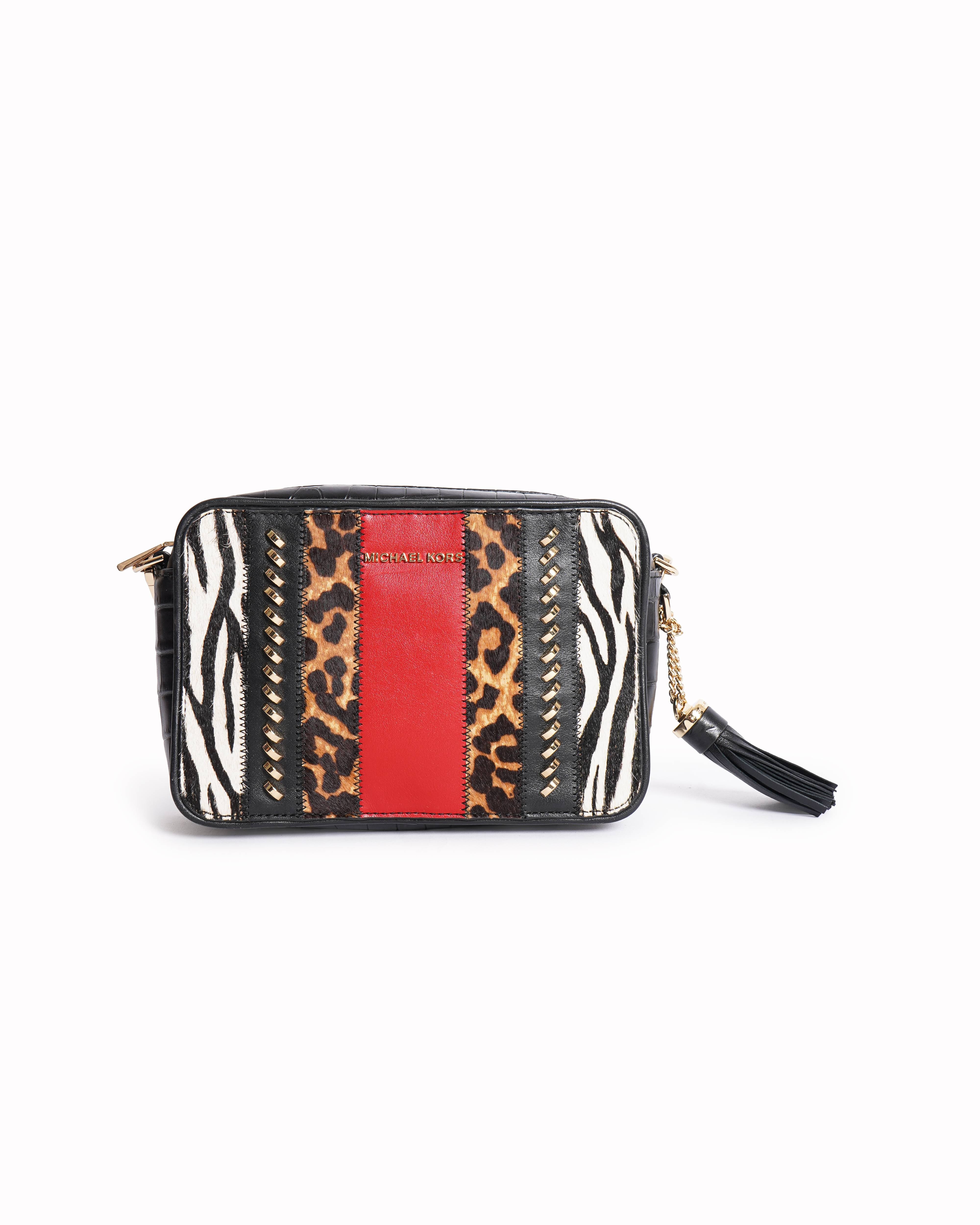 Michael Kors Leopard & Zebra Print Crossbody Bag