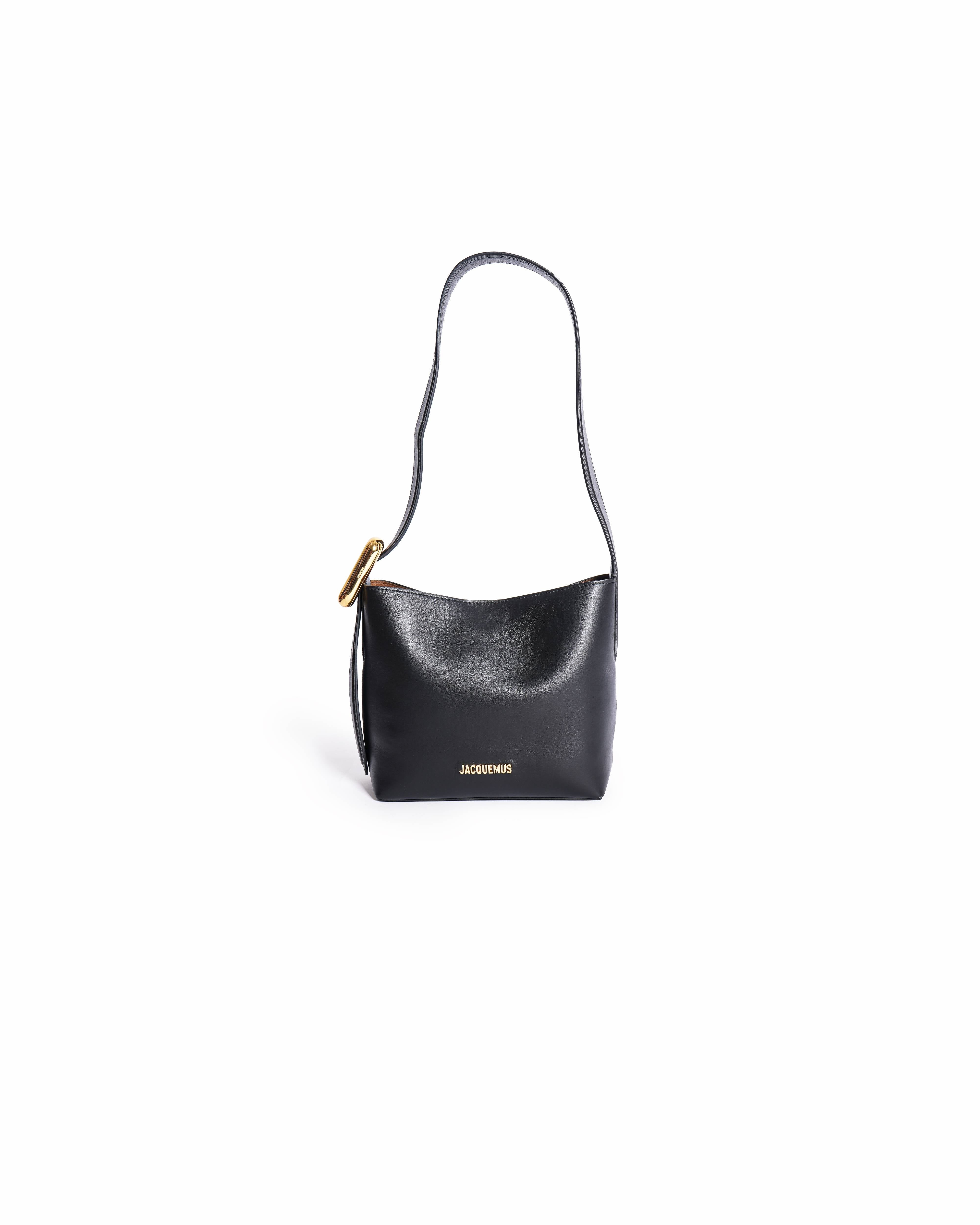 Jacquemus Black Leather Le Regalo Bucket Bag