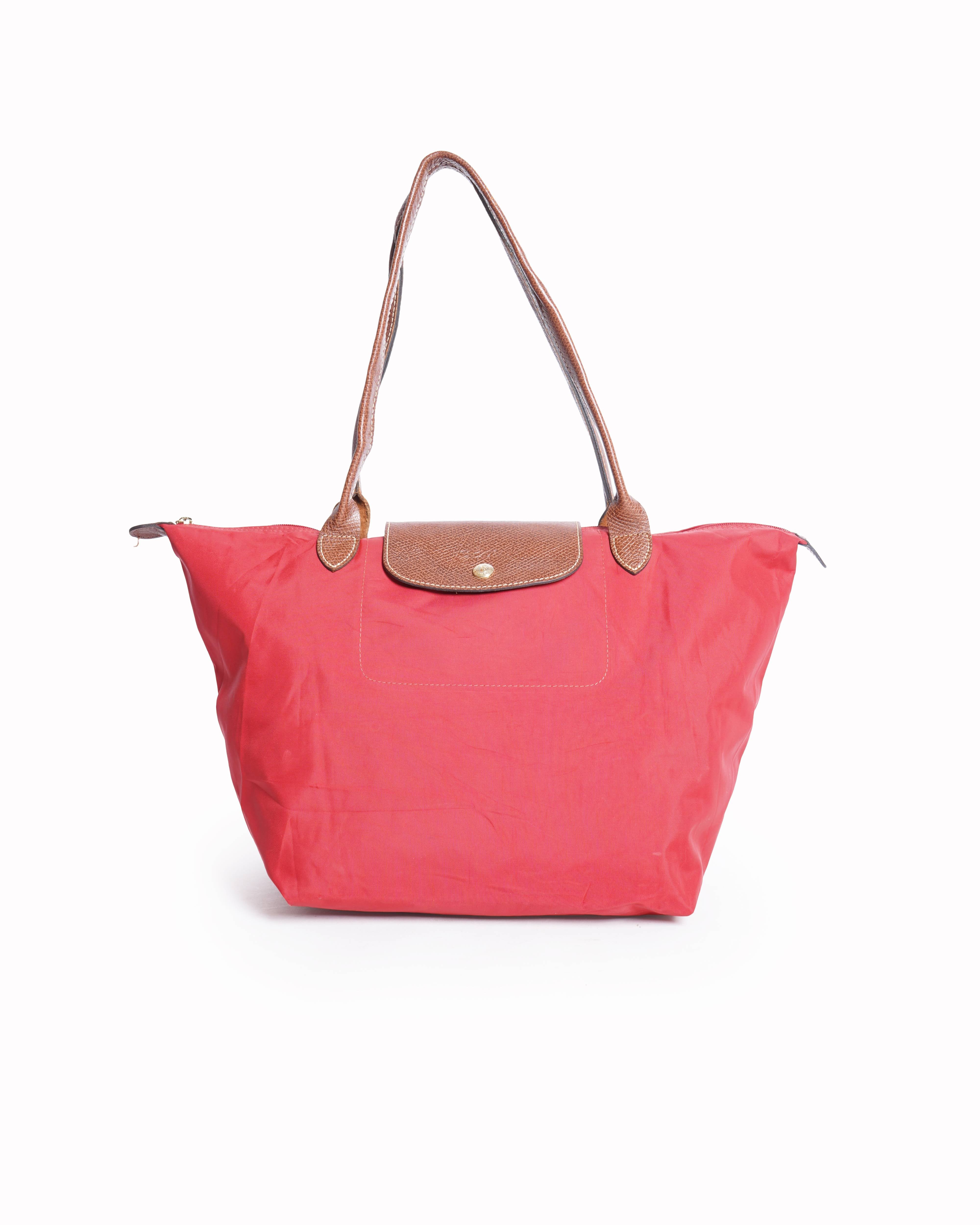 Longchamp Le Pliage Large Tote Bag In Red