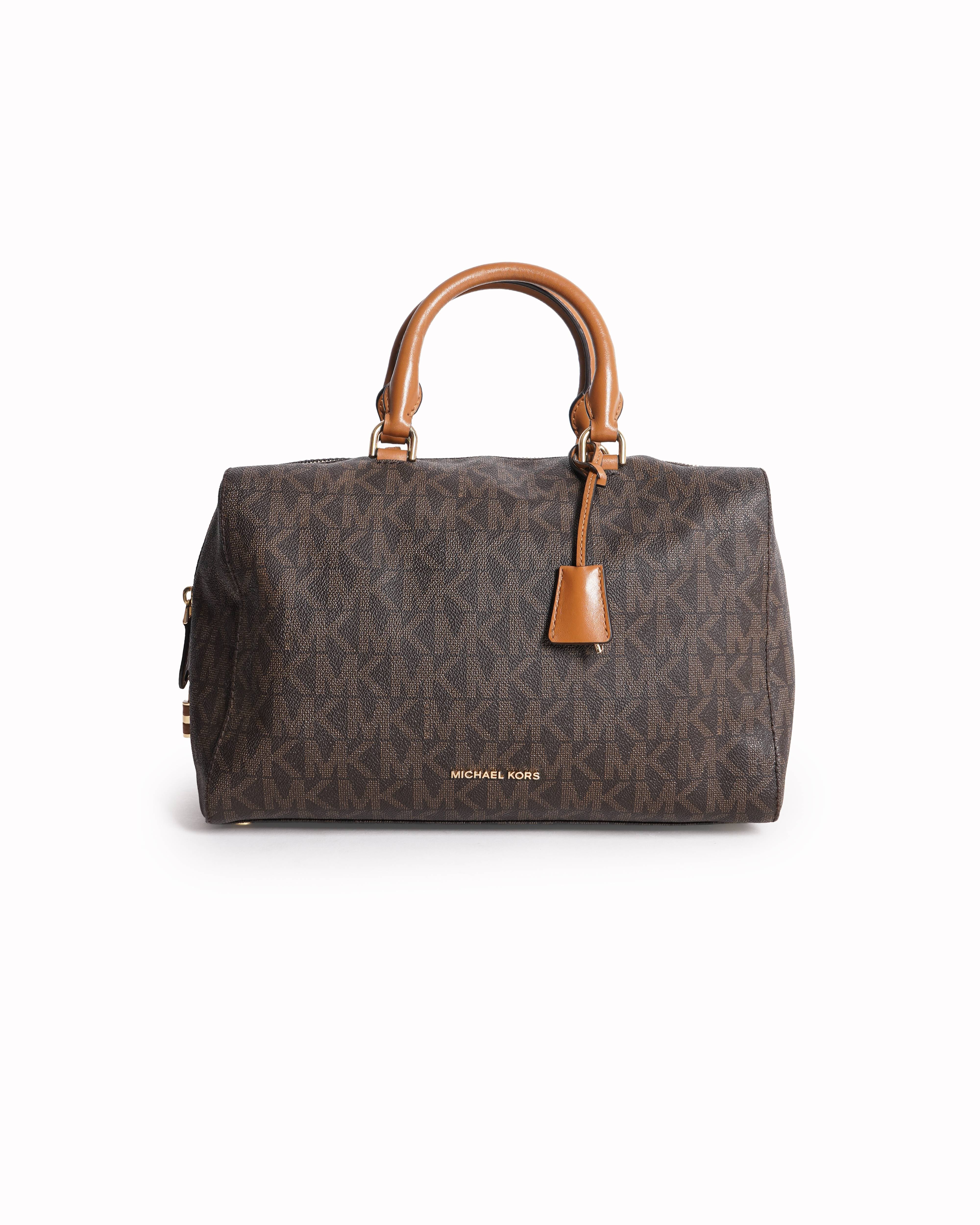 Michael Kors Monogram Top Handle Duffle Bag