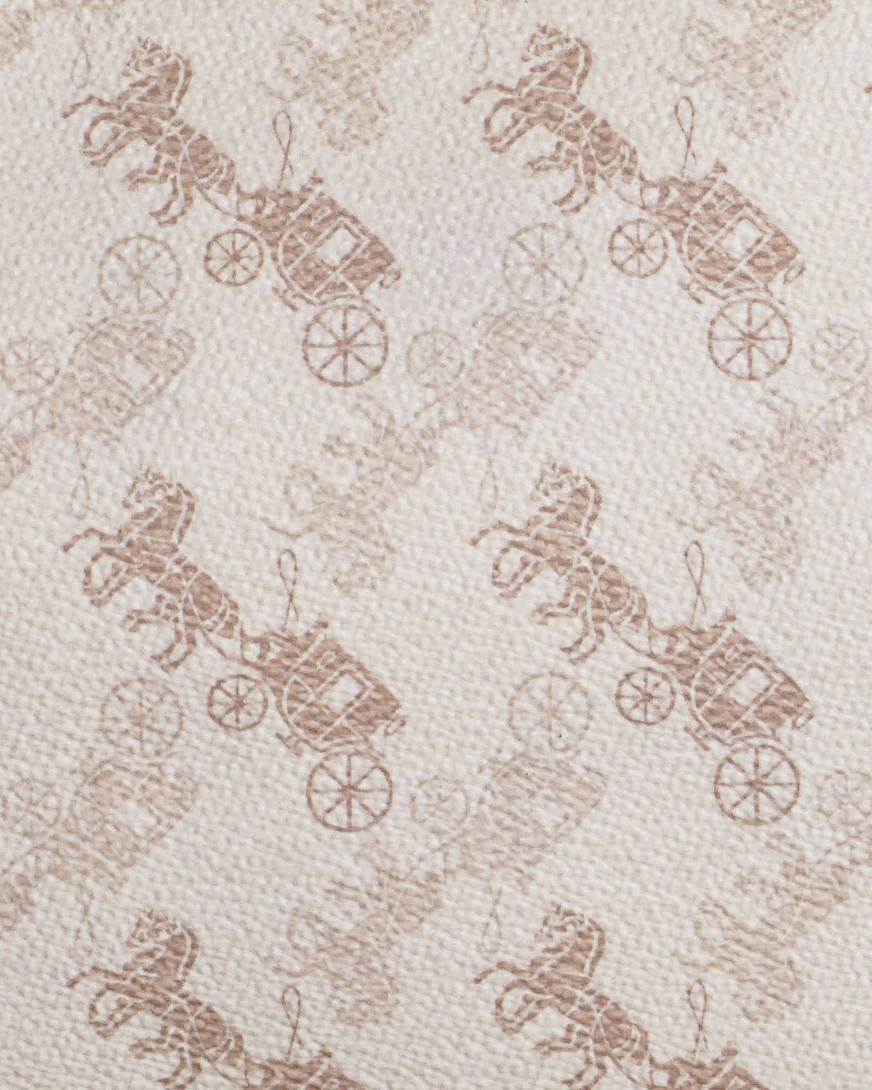 Coach Beige Horse and Carriage Print Coated Canvas Field Tote