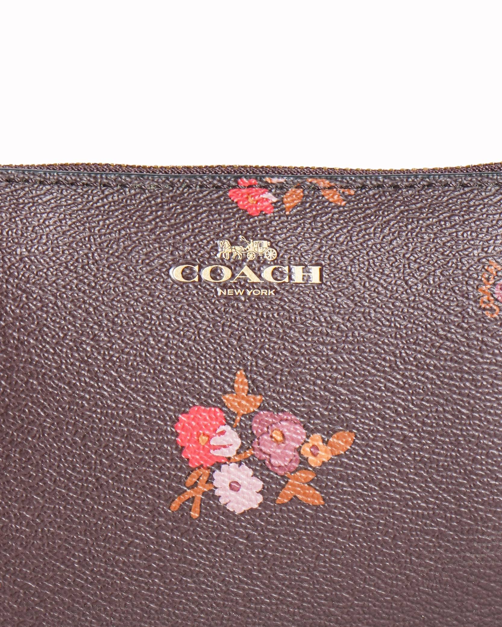 New Coach zip around printed wallet