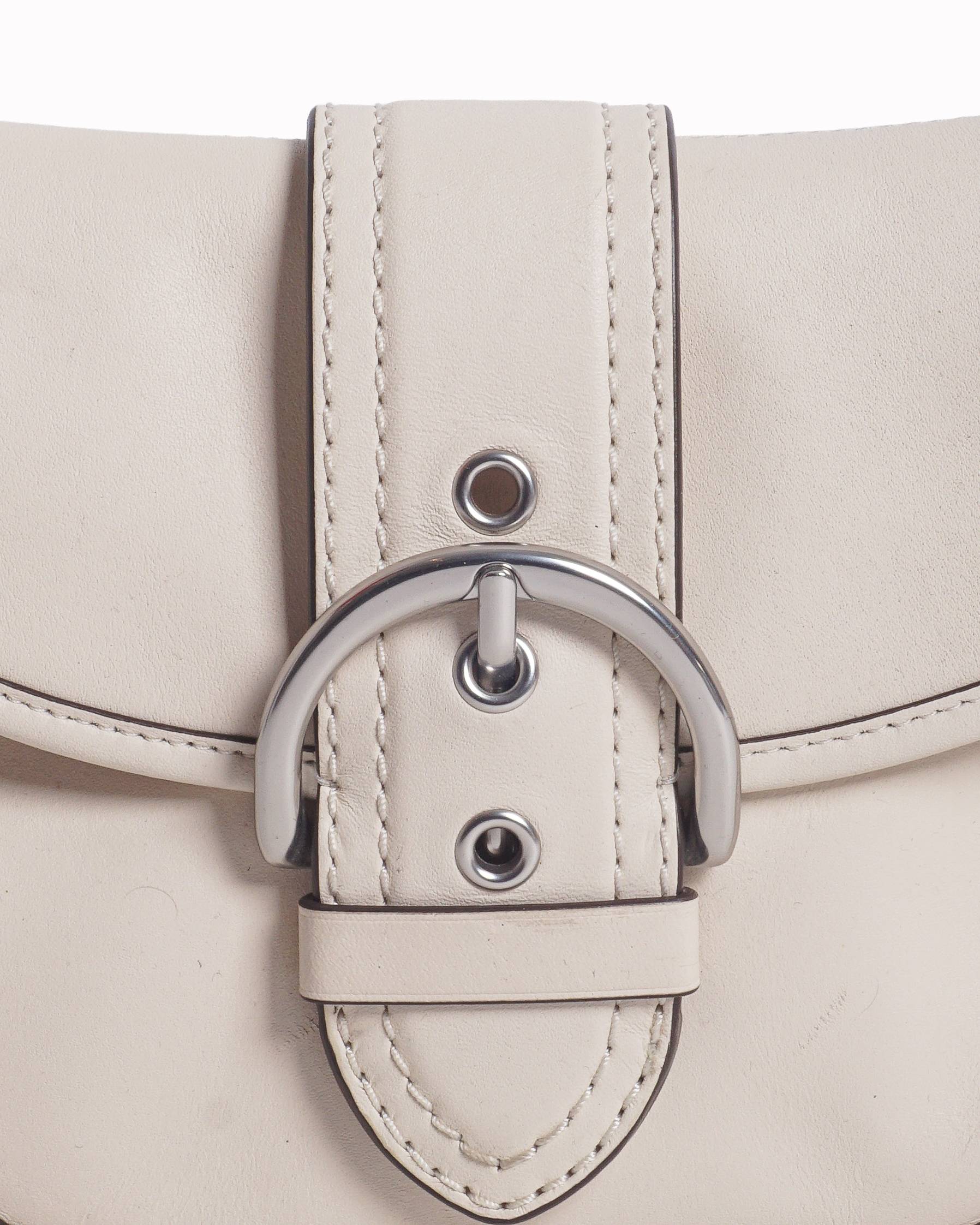 Coach Soho Flap Shoulder Bag in Cream Leather