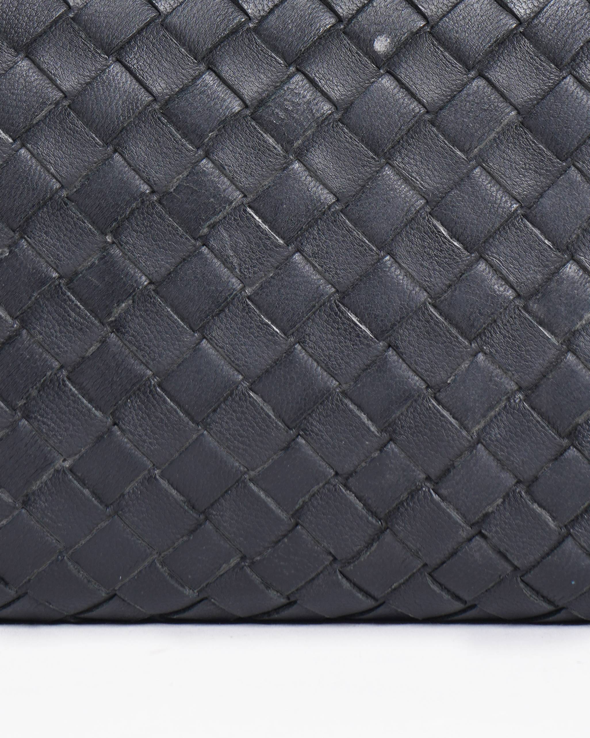 Bottega Veneta
Black Intrecciato Leather Zip Around Wallet