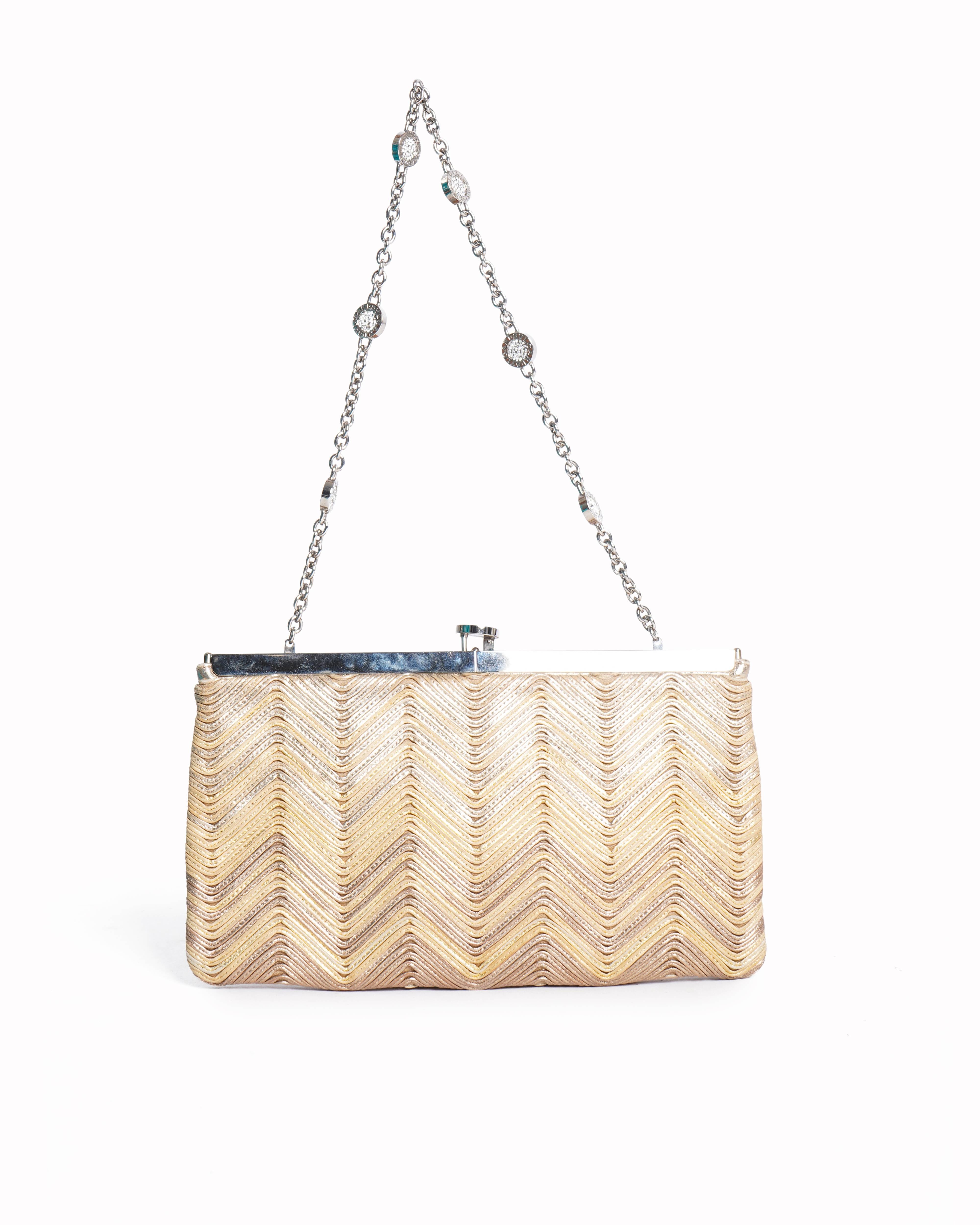 Bvlgari Gold-tone shoulder bag