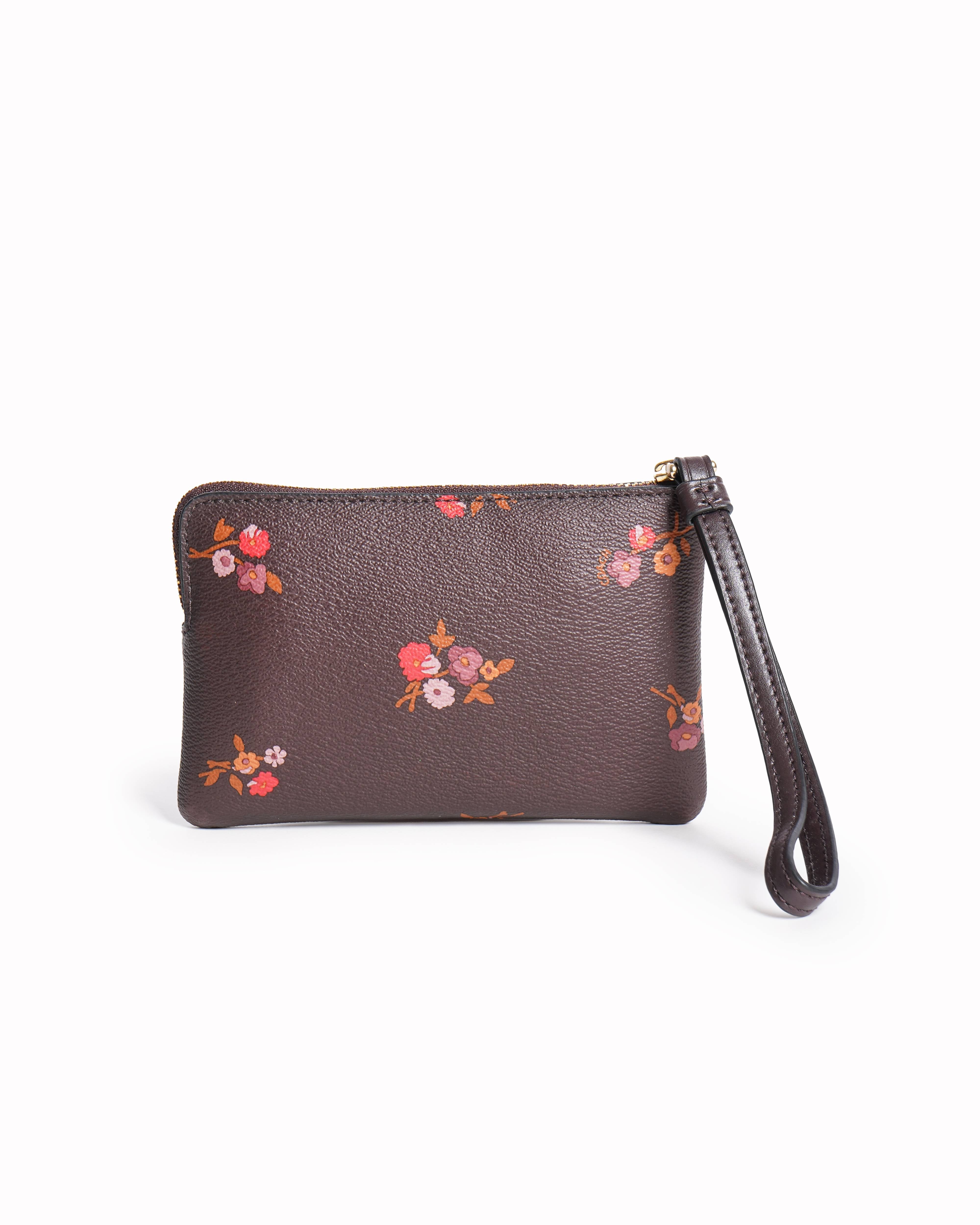 New Coach zip around printed wallet