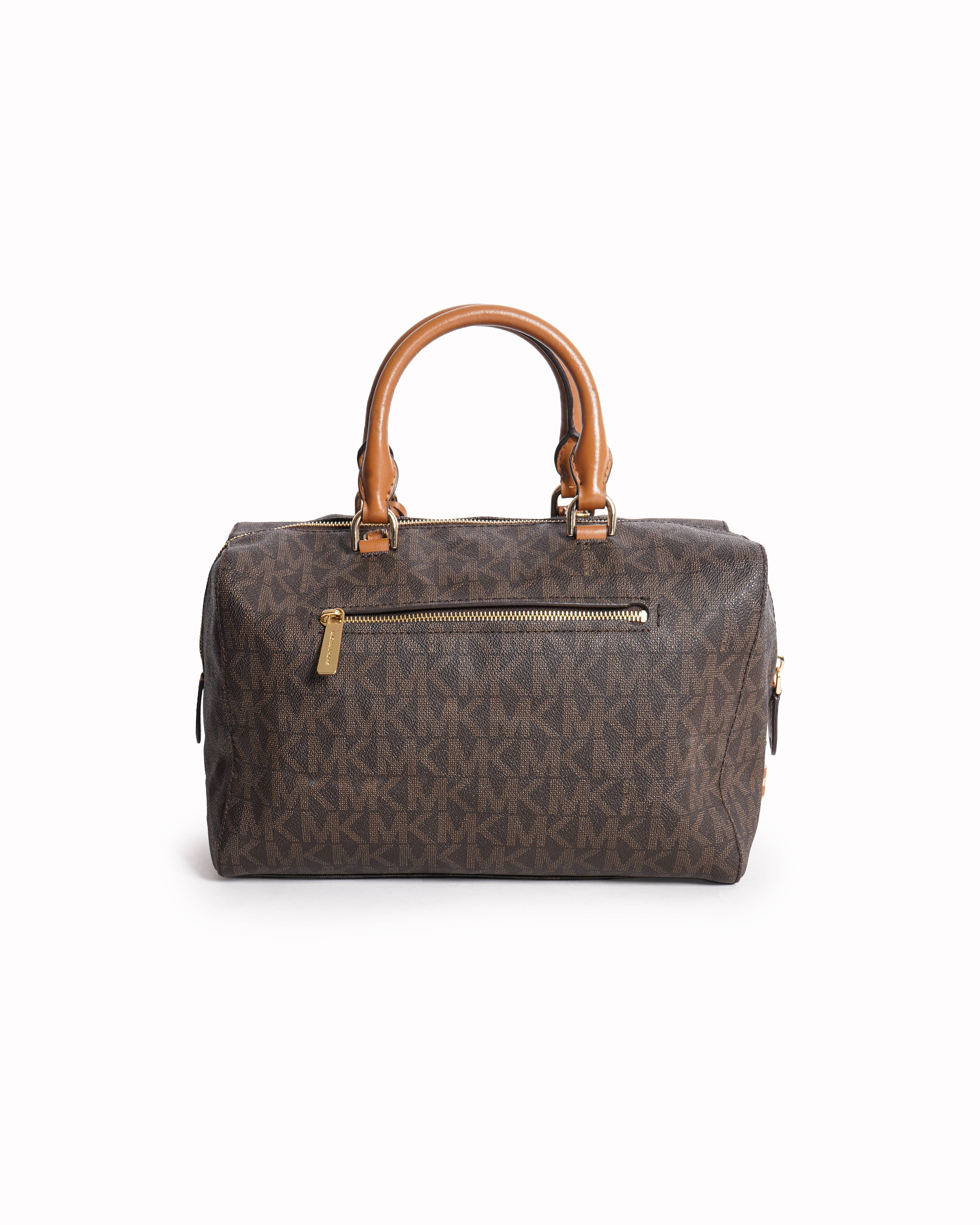 Michael Kors Monogram Top Handle Duffle Bag