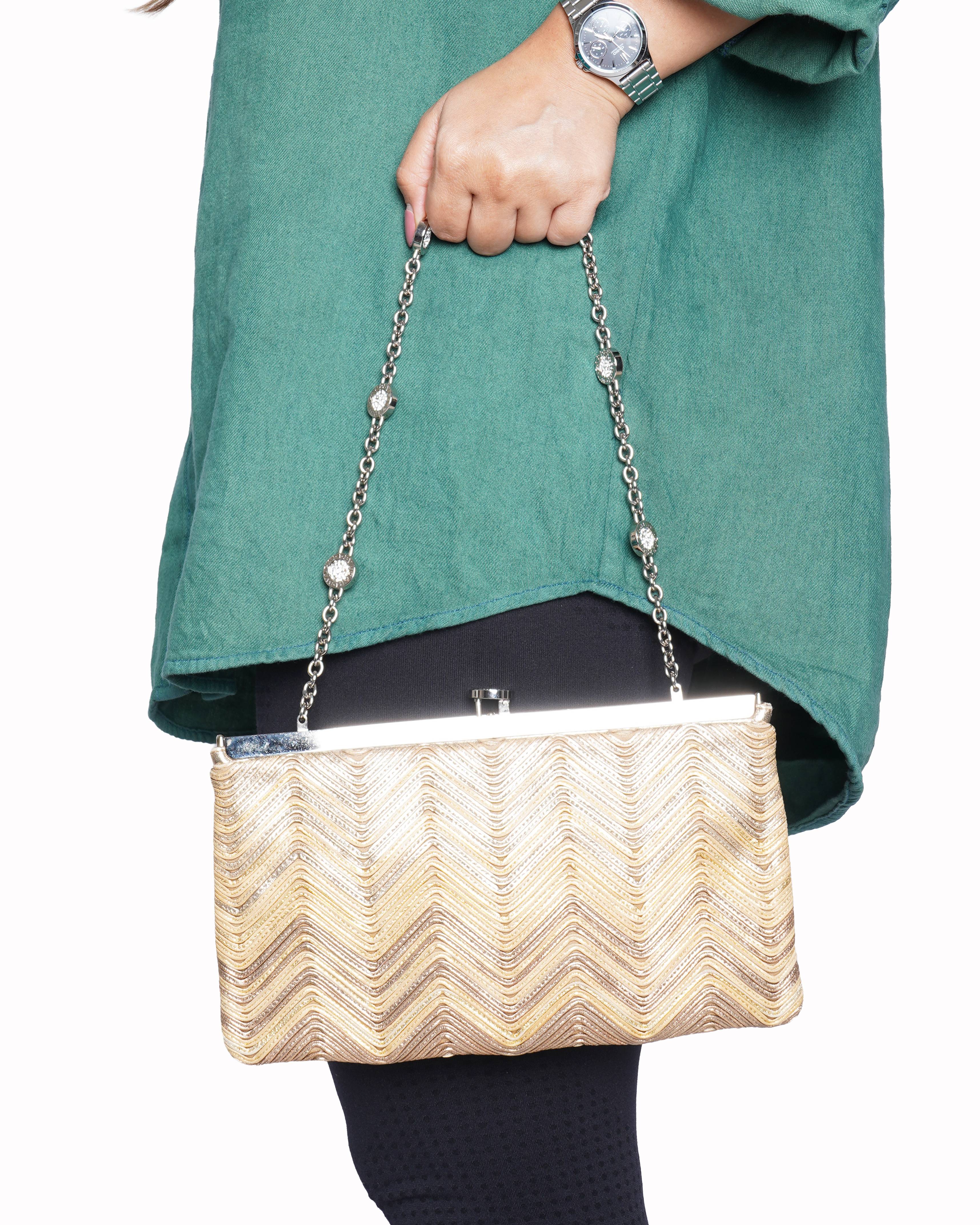 Bvlgari Gold-tone shoulder bag