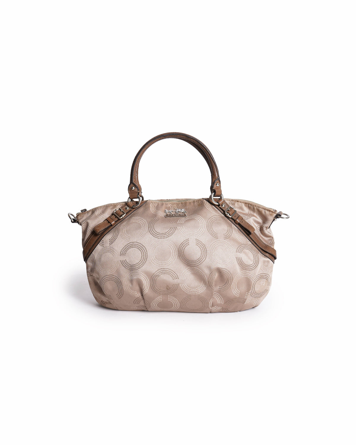 Coach Champagne Madison Dot Op Art Sophia Satchel | Authentic 
