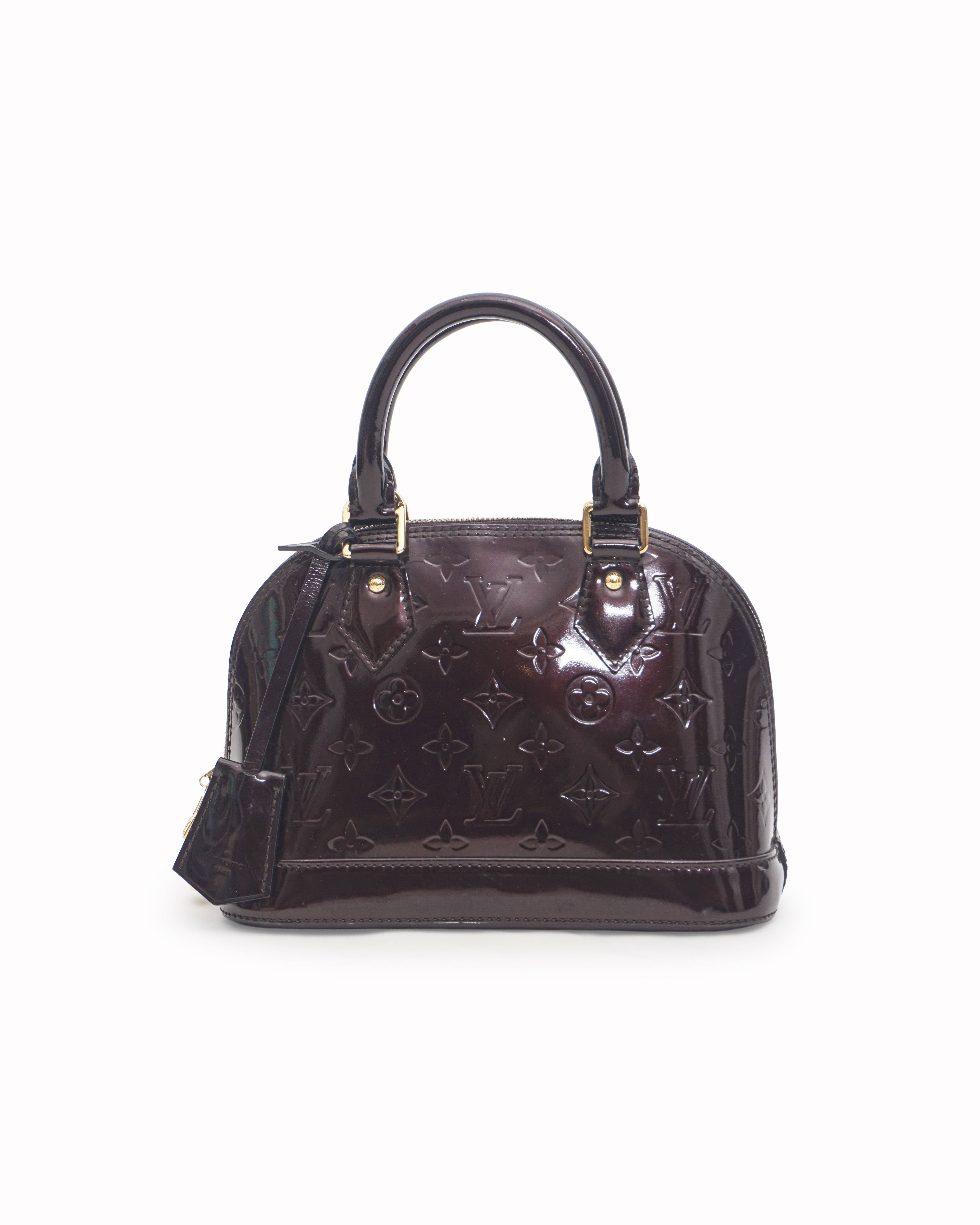 Louis Vuitton Amarante Monogram Vernis Alma BB Bag