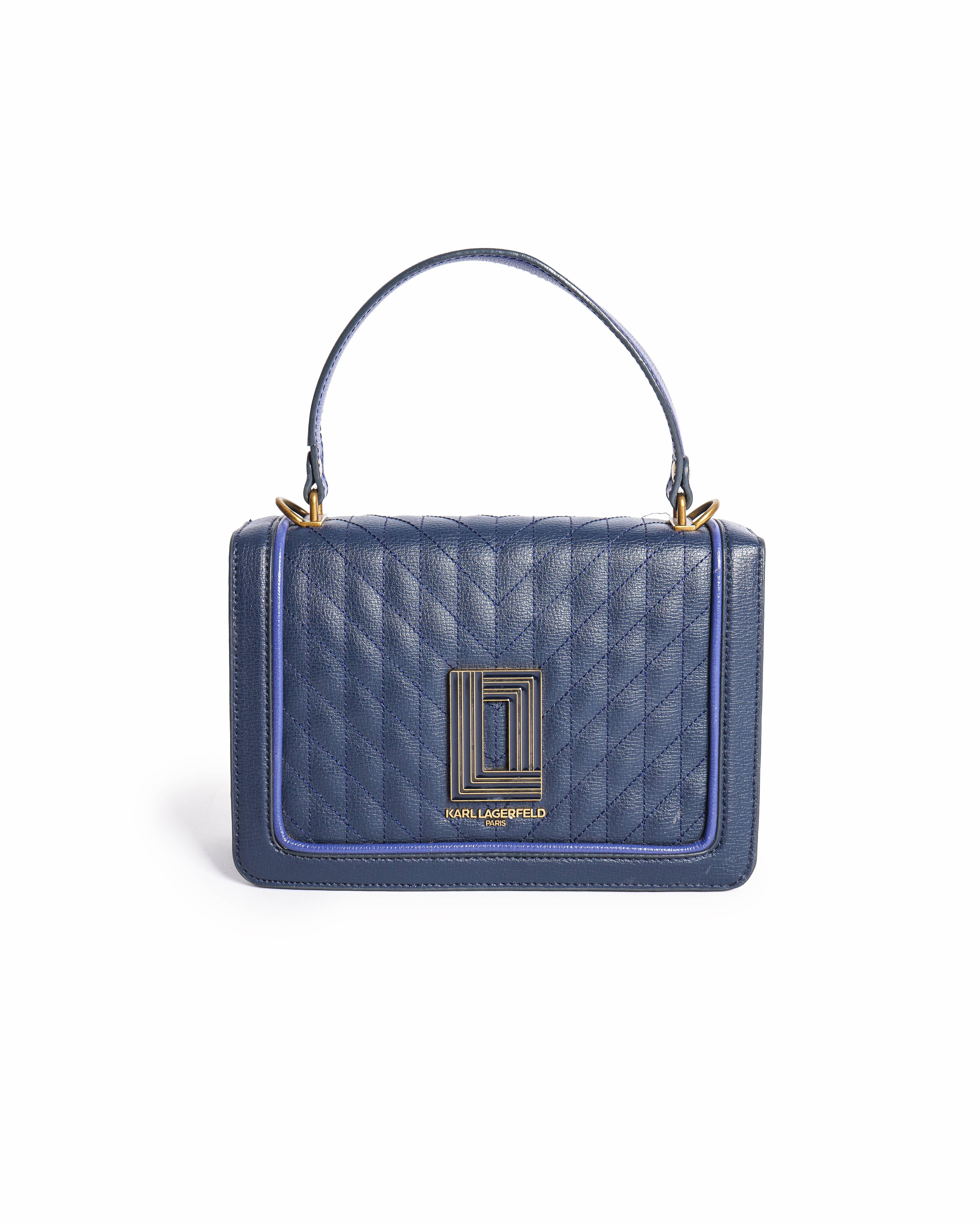 Karl Lagerfeld Paris Quilted Leather Crossbody Bag
