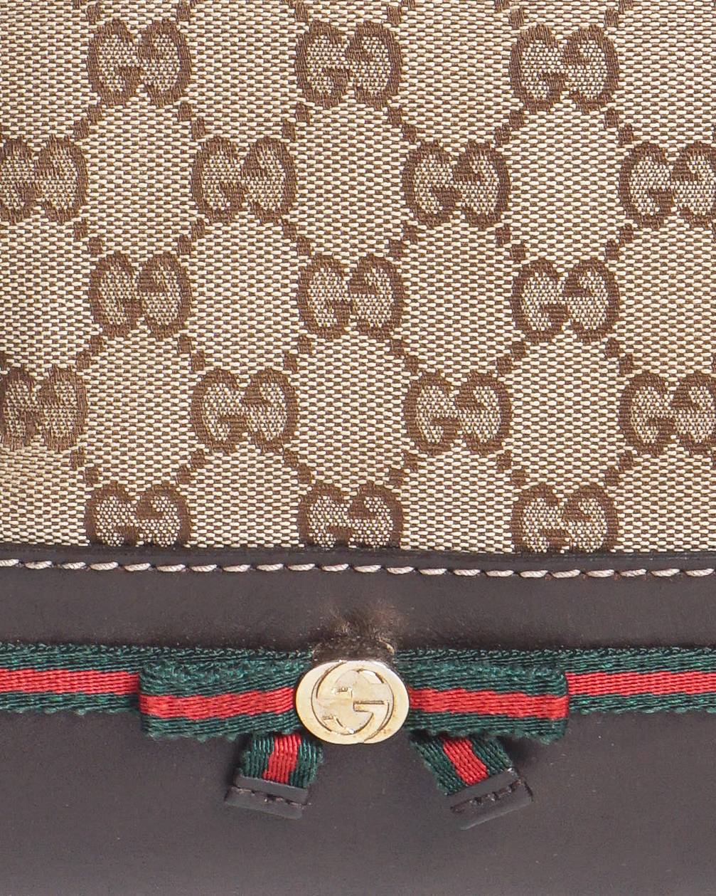 Gucci Vintage Original GG Canvas Web Shoulder Bag