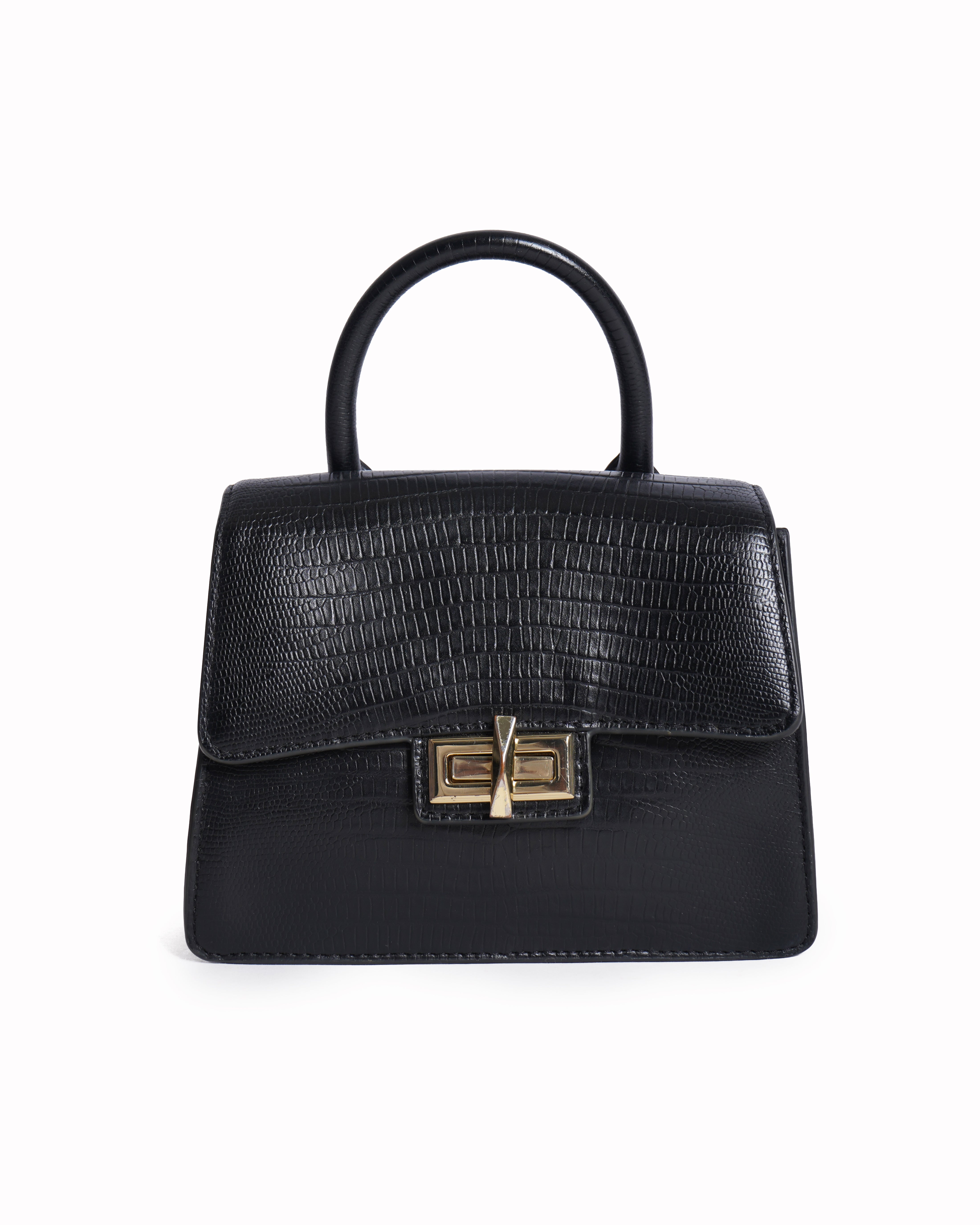 DKNY black embossed mini crossbody bag