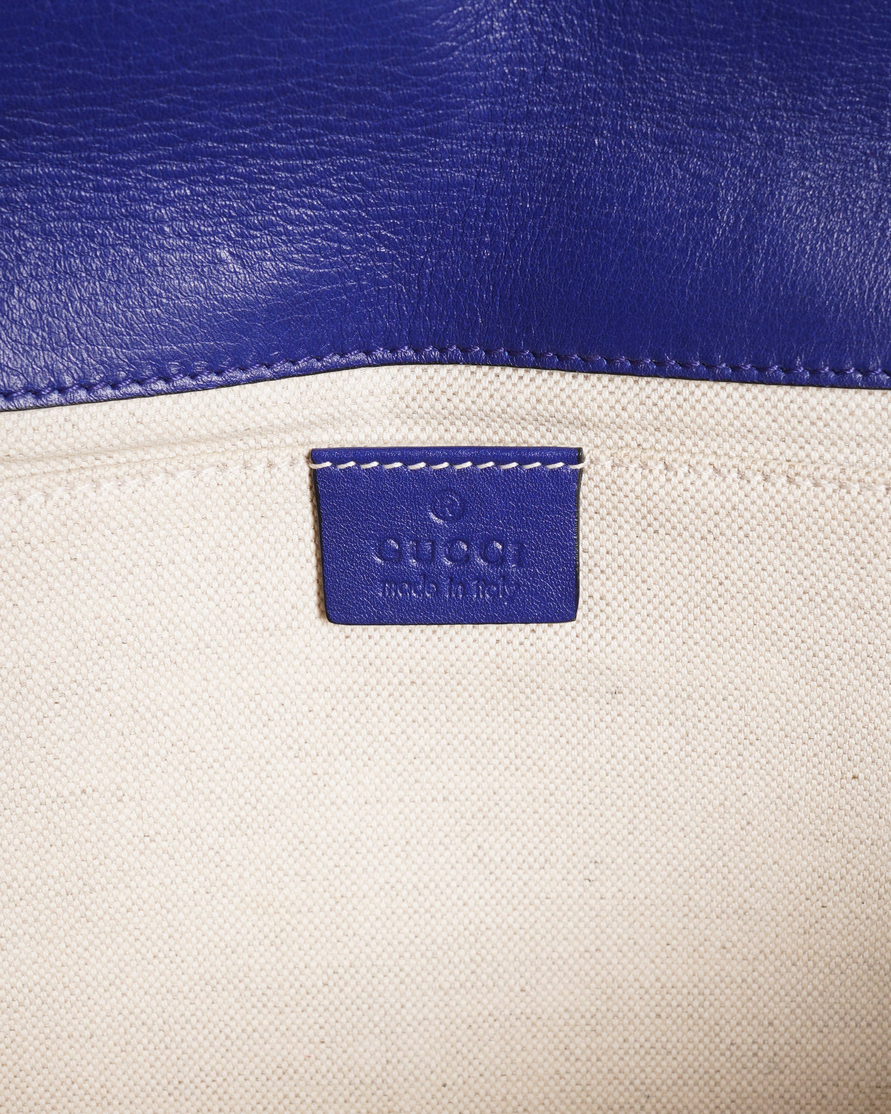 Gucci Sigrid patent leather maxi envelope clutch