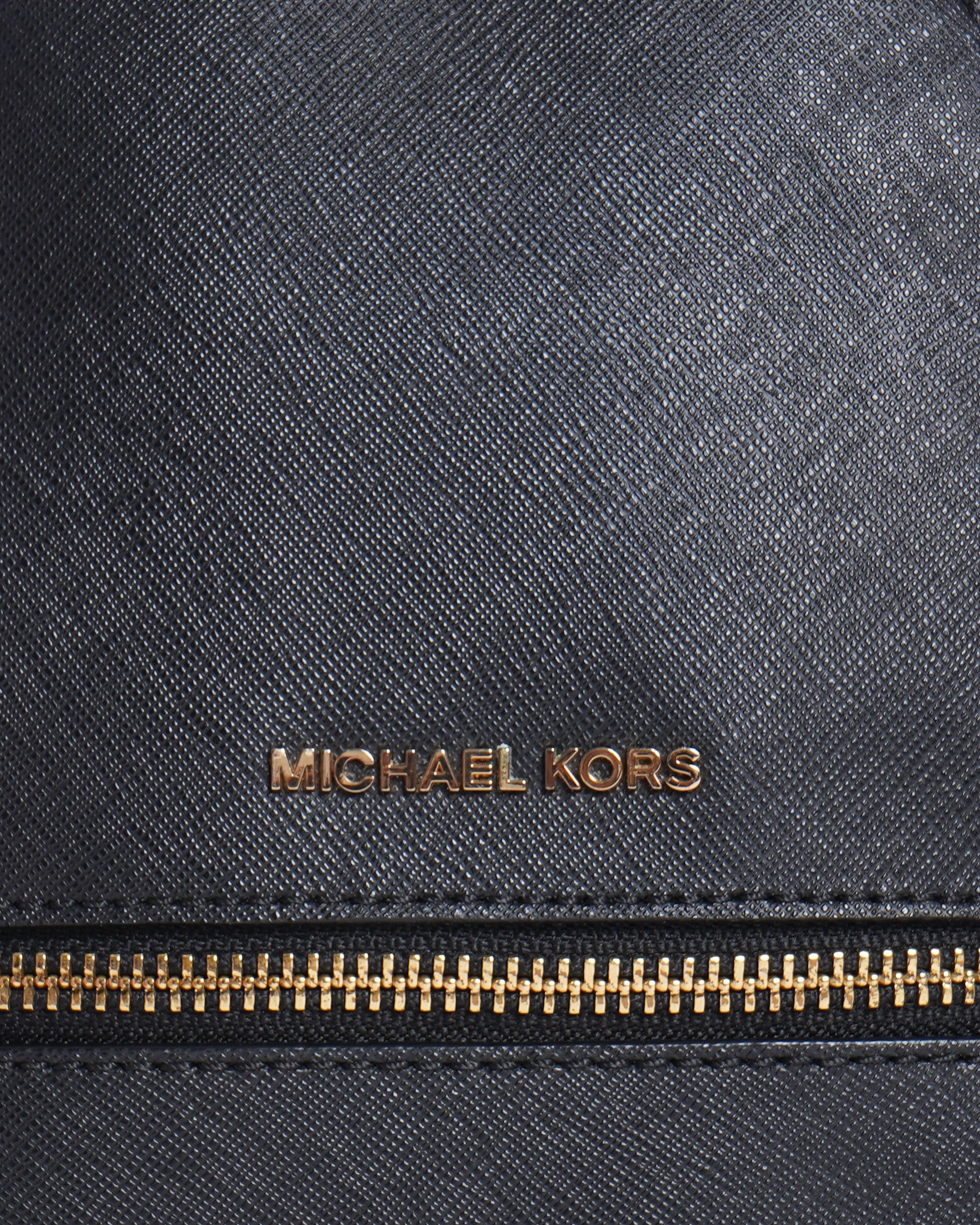 Michael Kors Black Saffiano Leather Small Backpack
