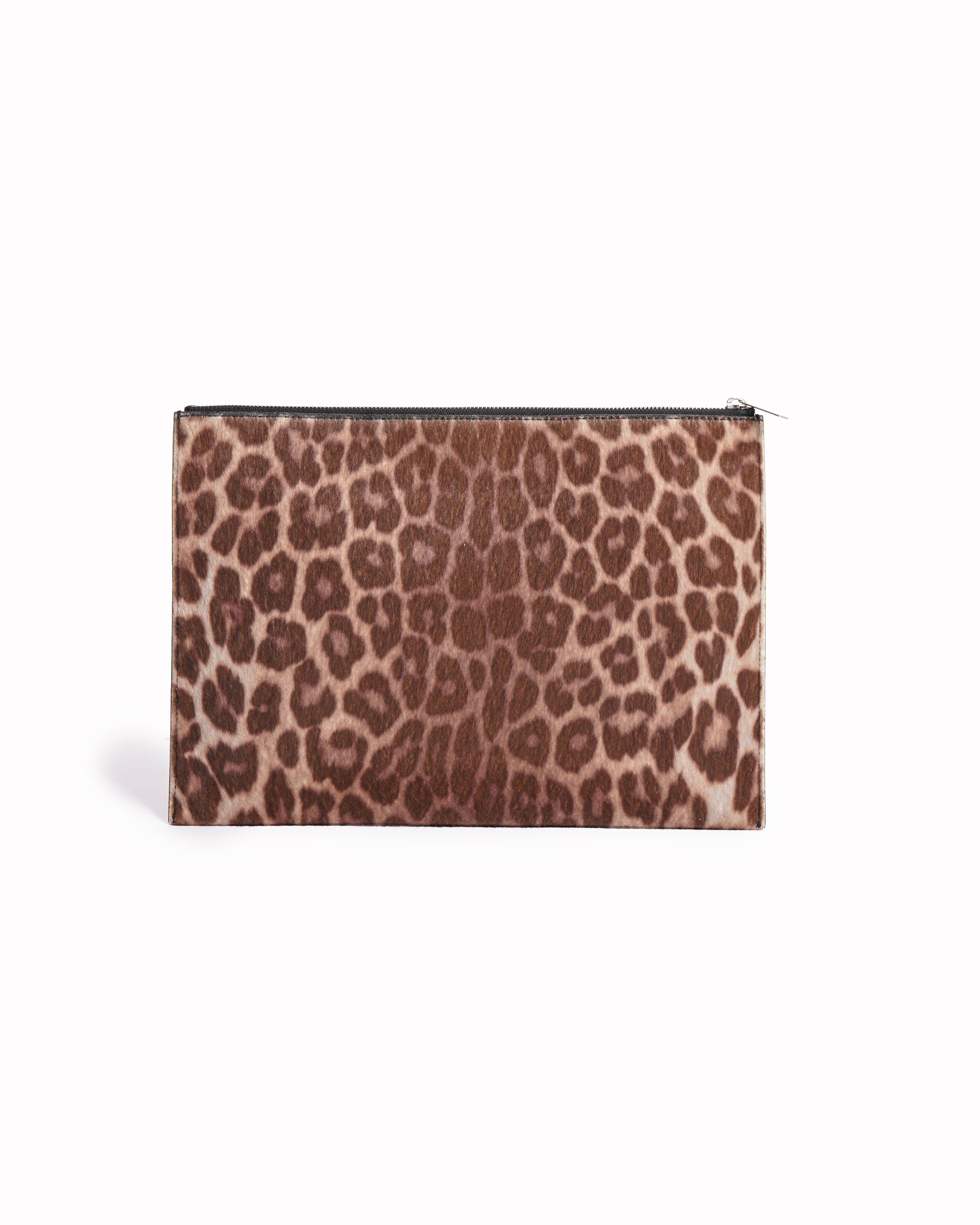 Stella McCartney Leopard printed pouch