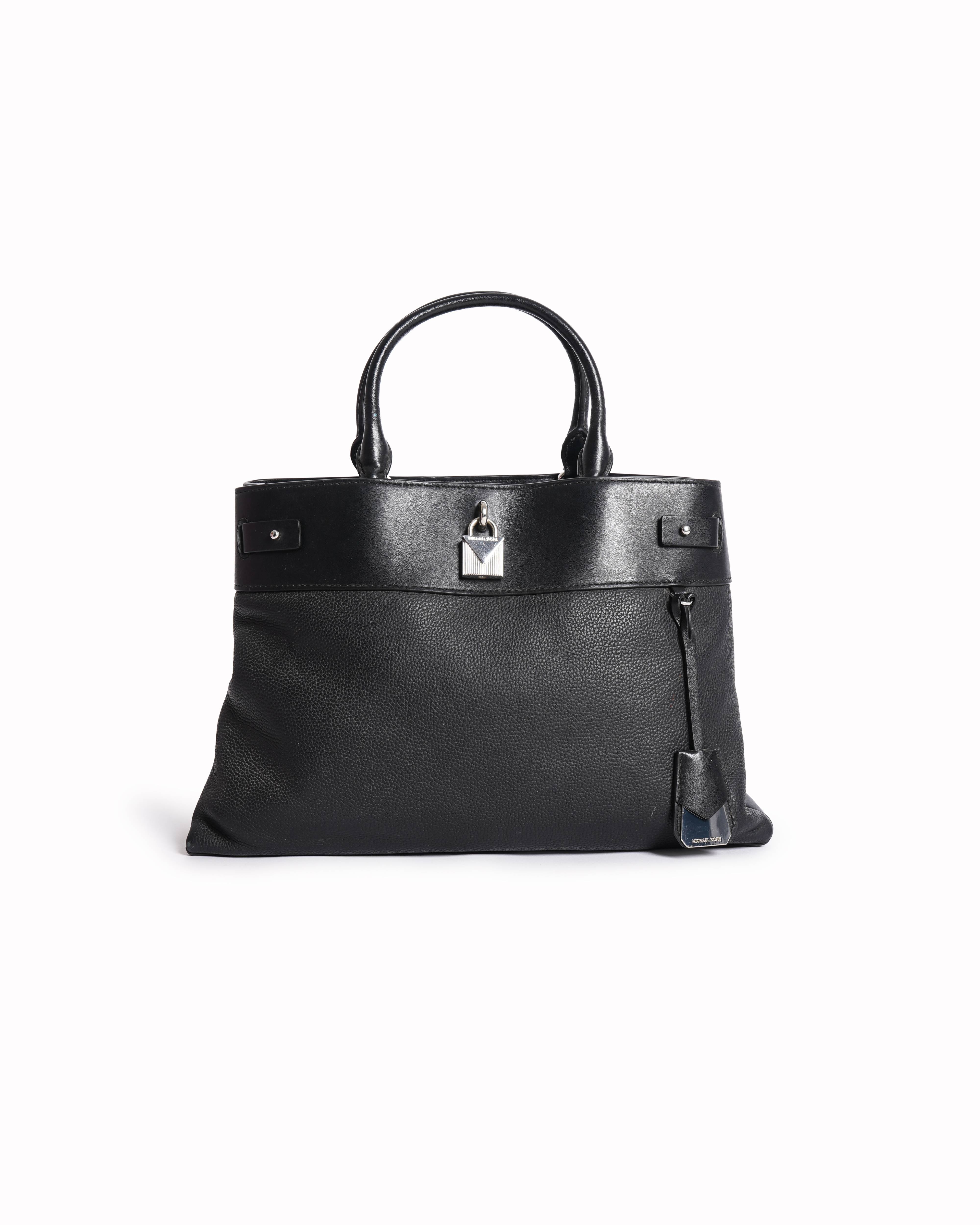 Michael Kors Large Satchel In Black