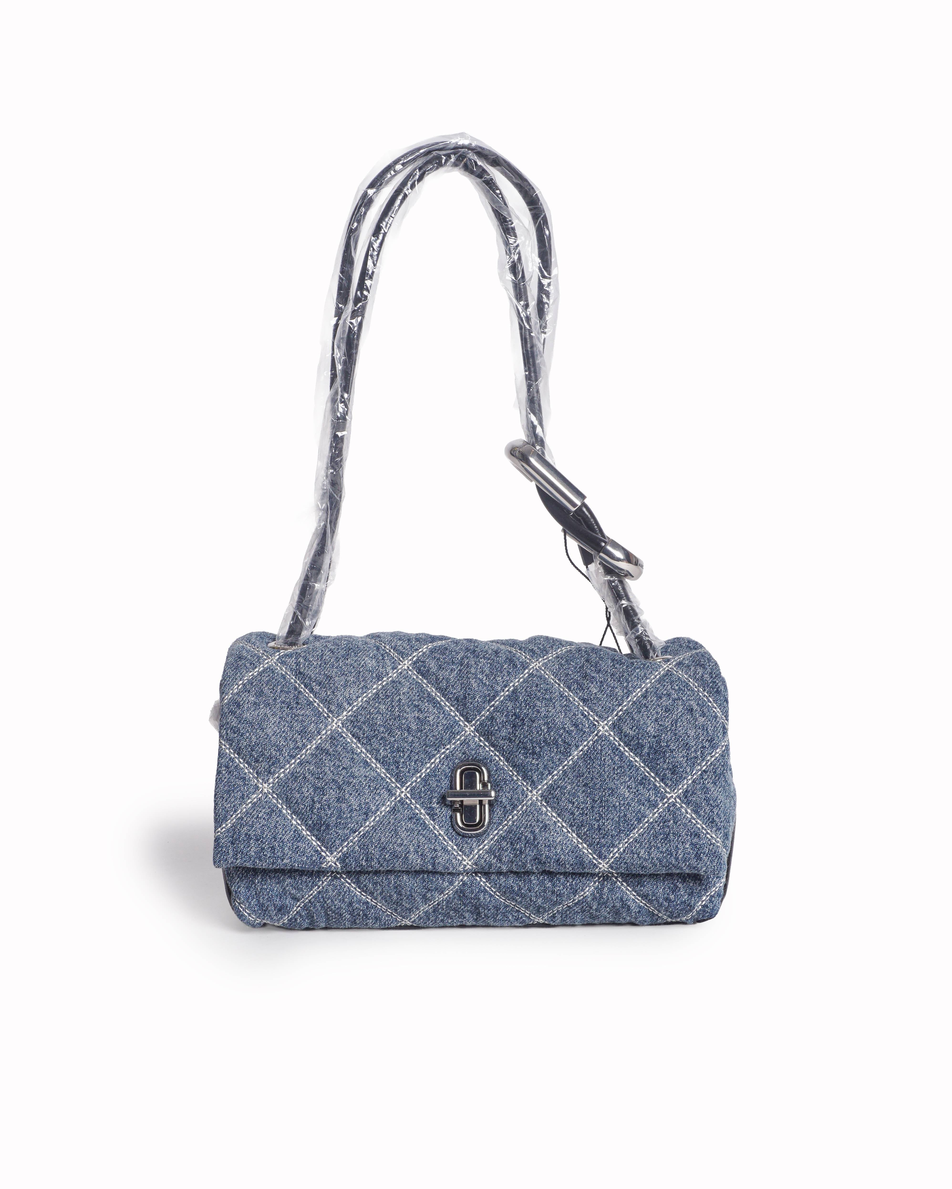 Marc Jacobs Quilted Denim Dual Convertible Shoulder Bag