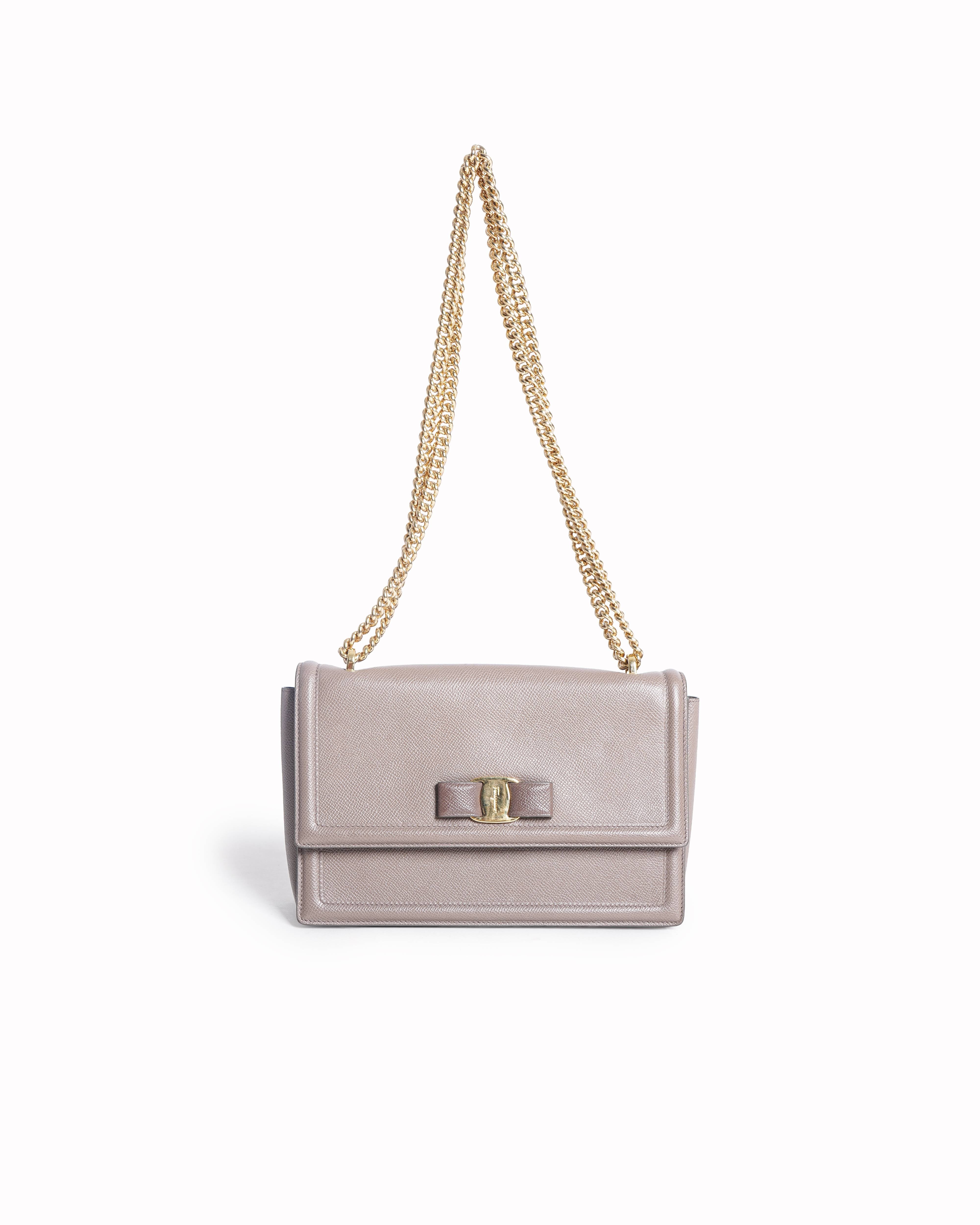 Salvatore Ferragamo Vara Bow Ginny Shoulder Bag