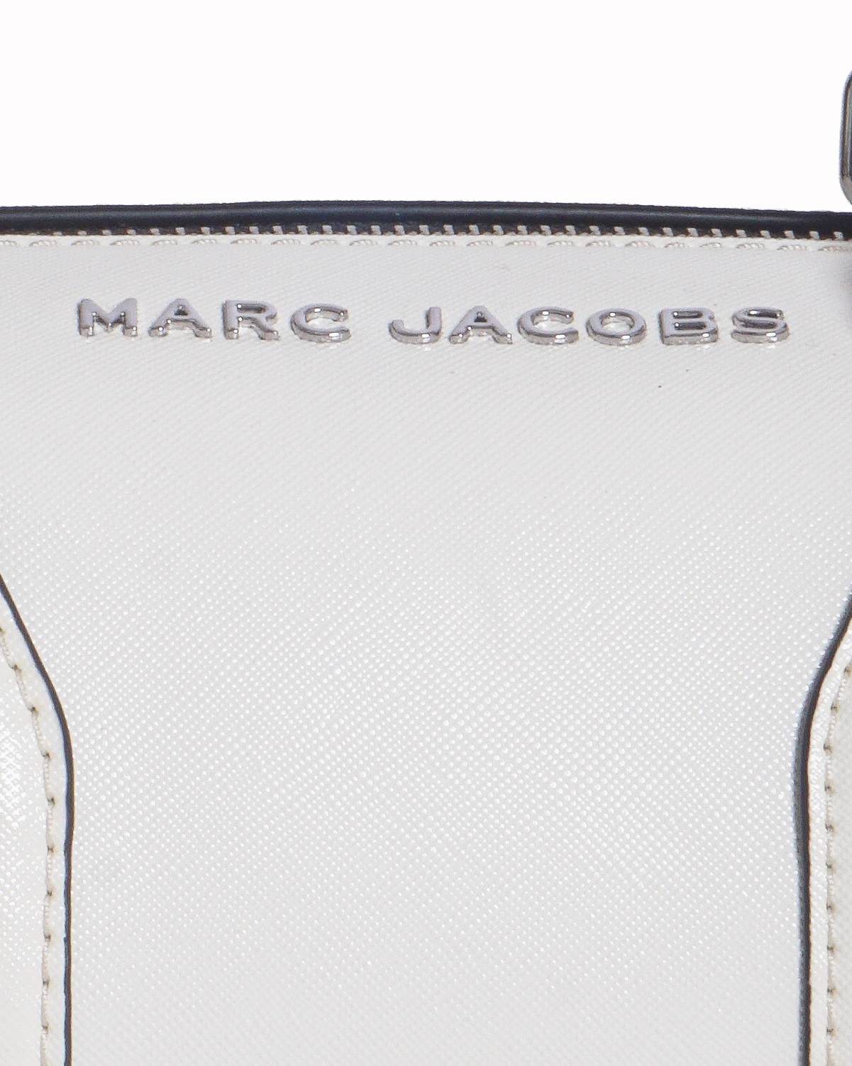 Marc Jacobs White Leather Barrel Crossbody Bag