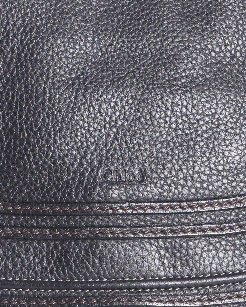 Chloé Black Leather Marcie Medium Satchel Bag