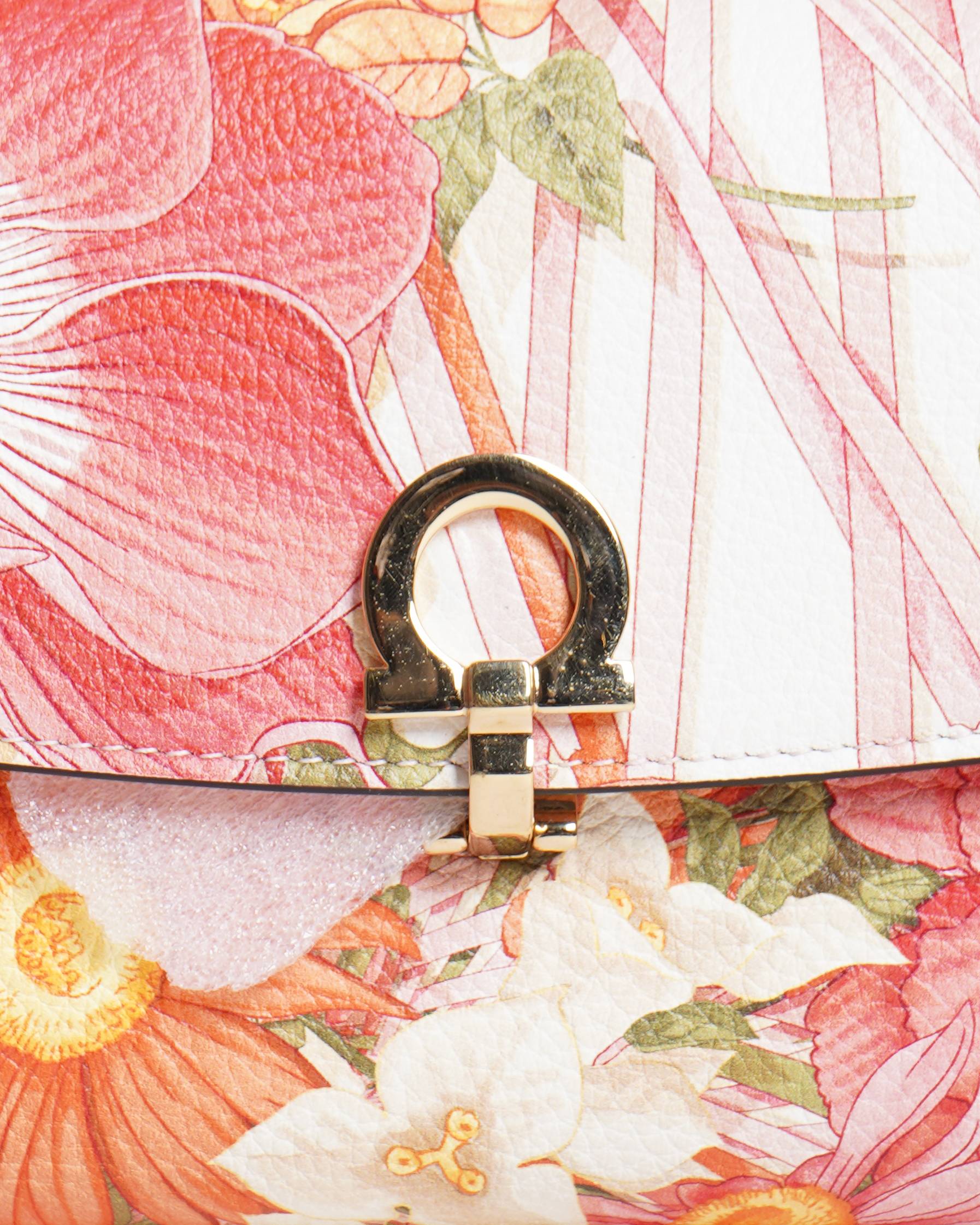 Salvatore Ferragamo floral print shoulder clutch bag