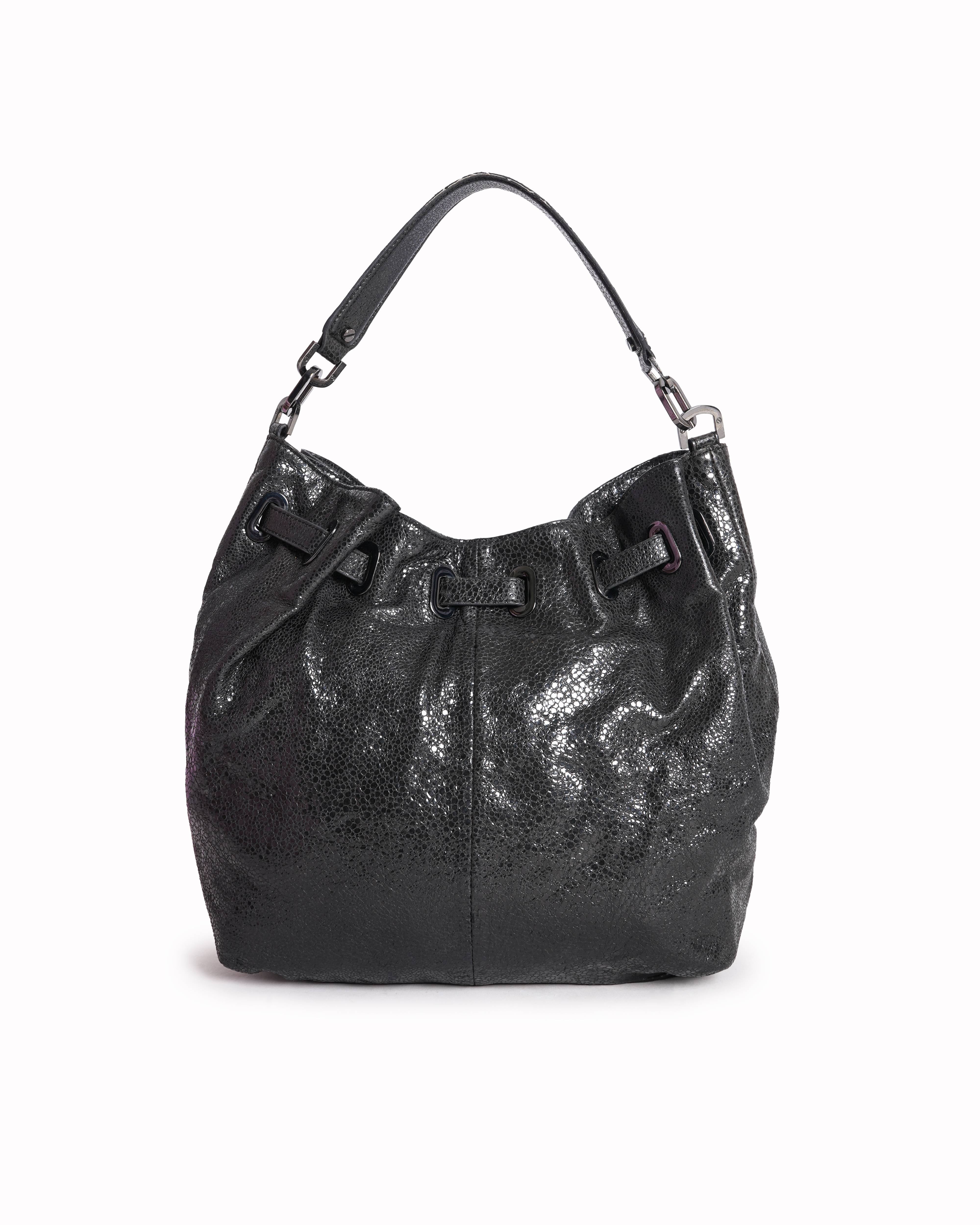 Tory Burch Large Natalya Hobo Black