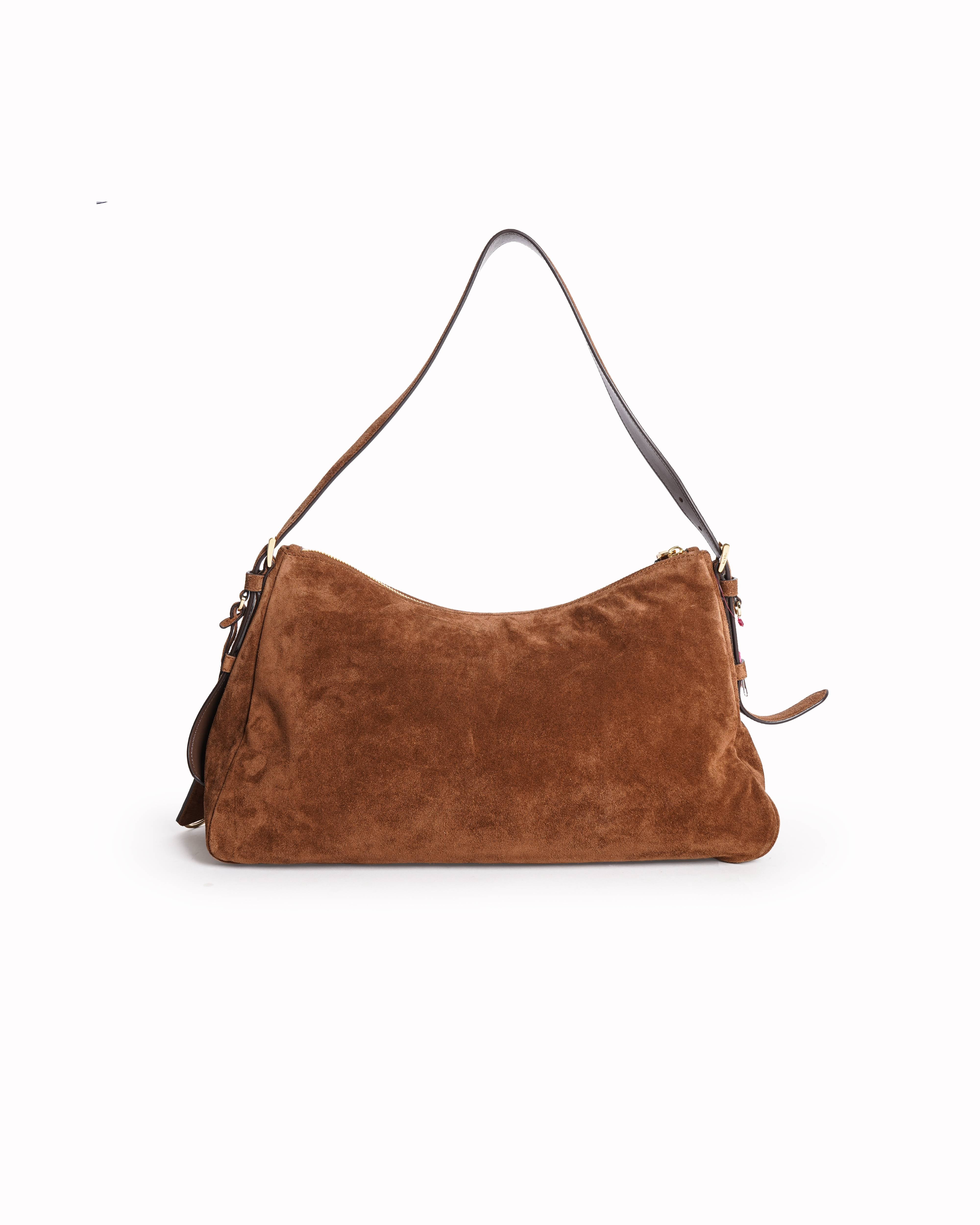 Prada
Aimée medium suede shoulder bag