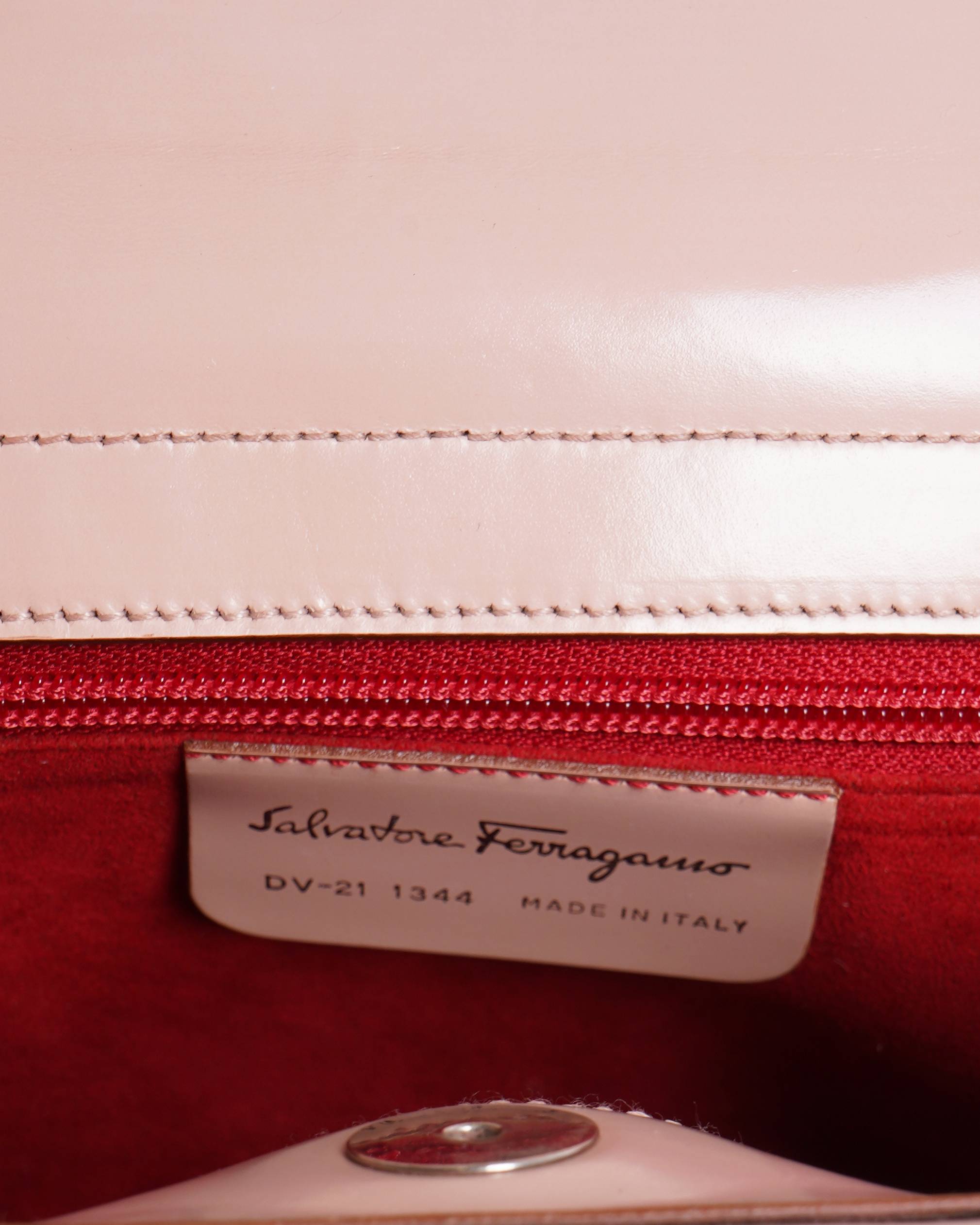 Salvatore Ferragamo gancini mini handbag in ballet pink