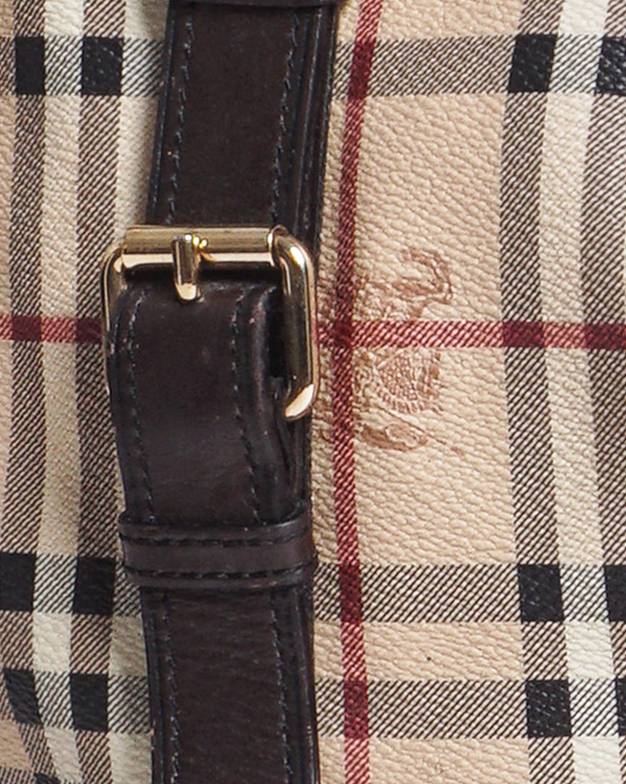 Burberry Haymarket Check Coated Canvas Northfield Bag