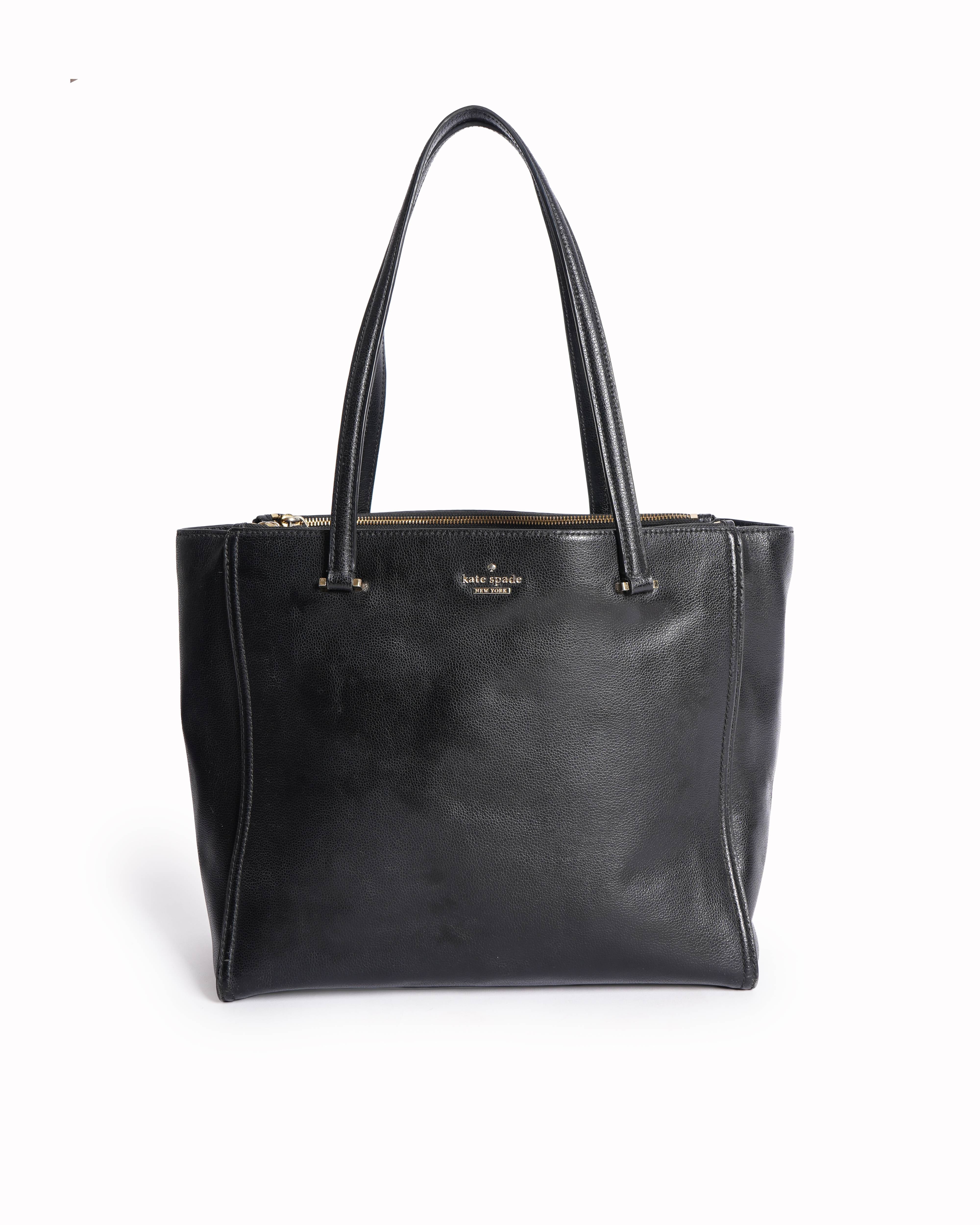 Kate Spade Zipper Tote In Black