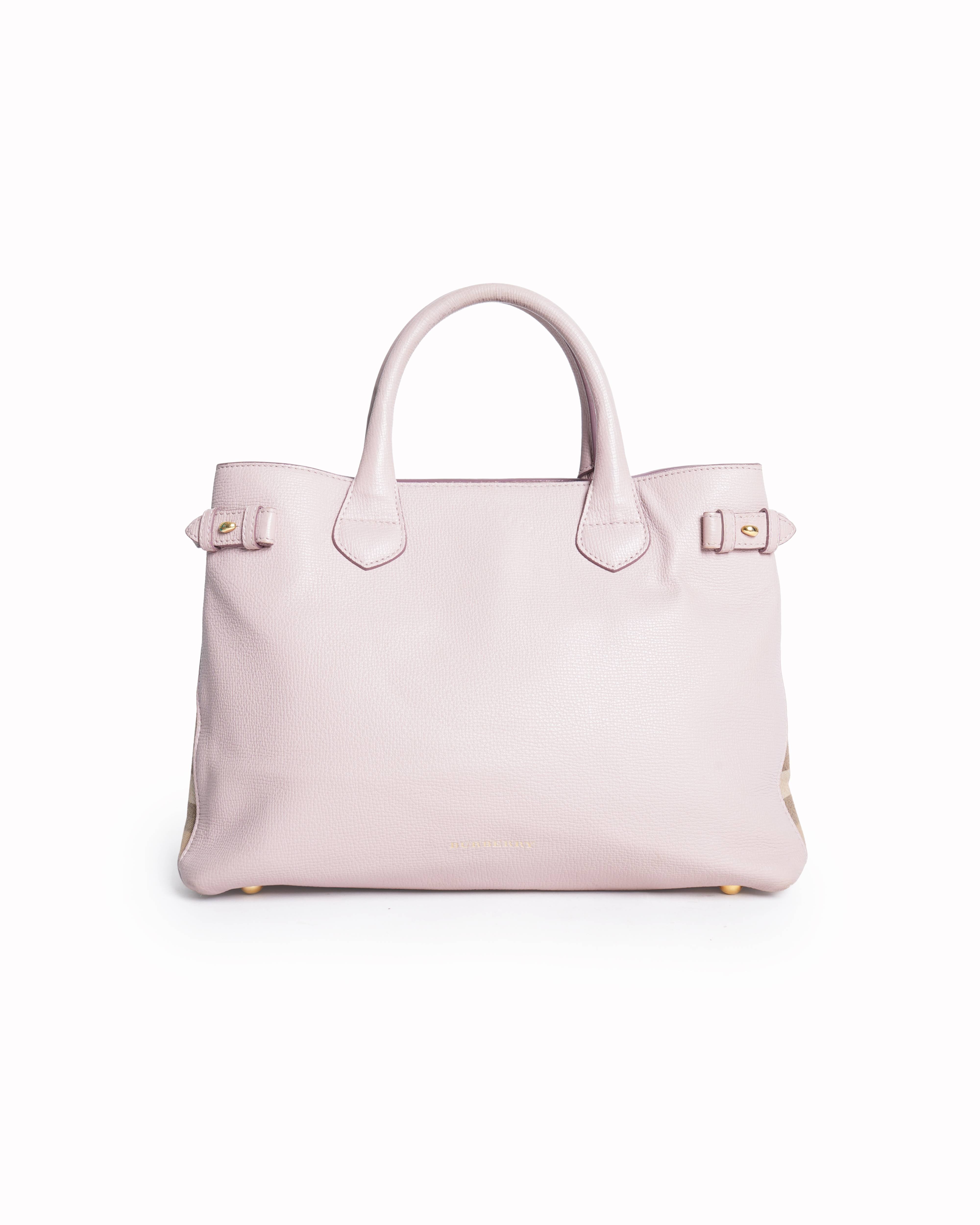 Burberry pale orchid Derby Leather bag