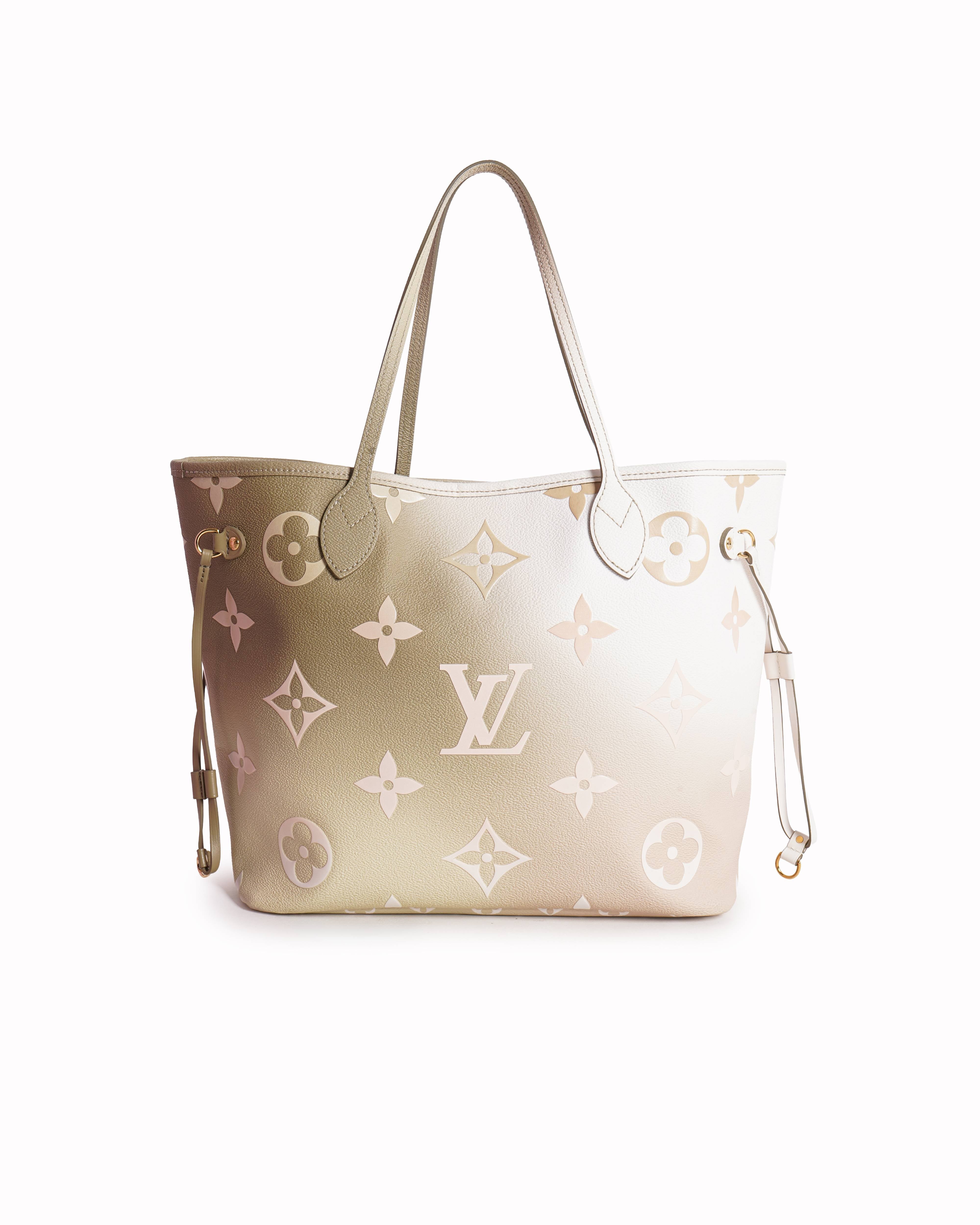 Louis Vuitton
Limited Edition Sunset Kaki Monogram Neverfull MM Bag