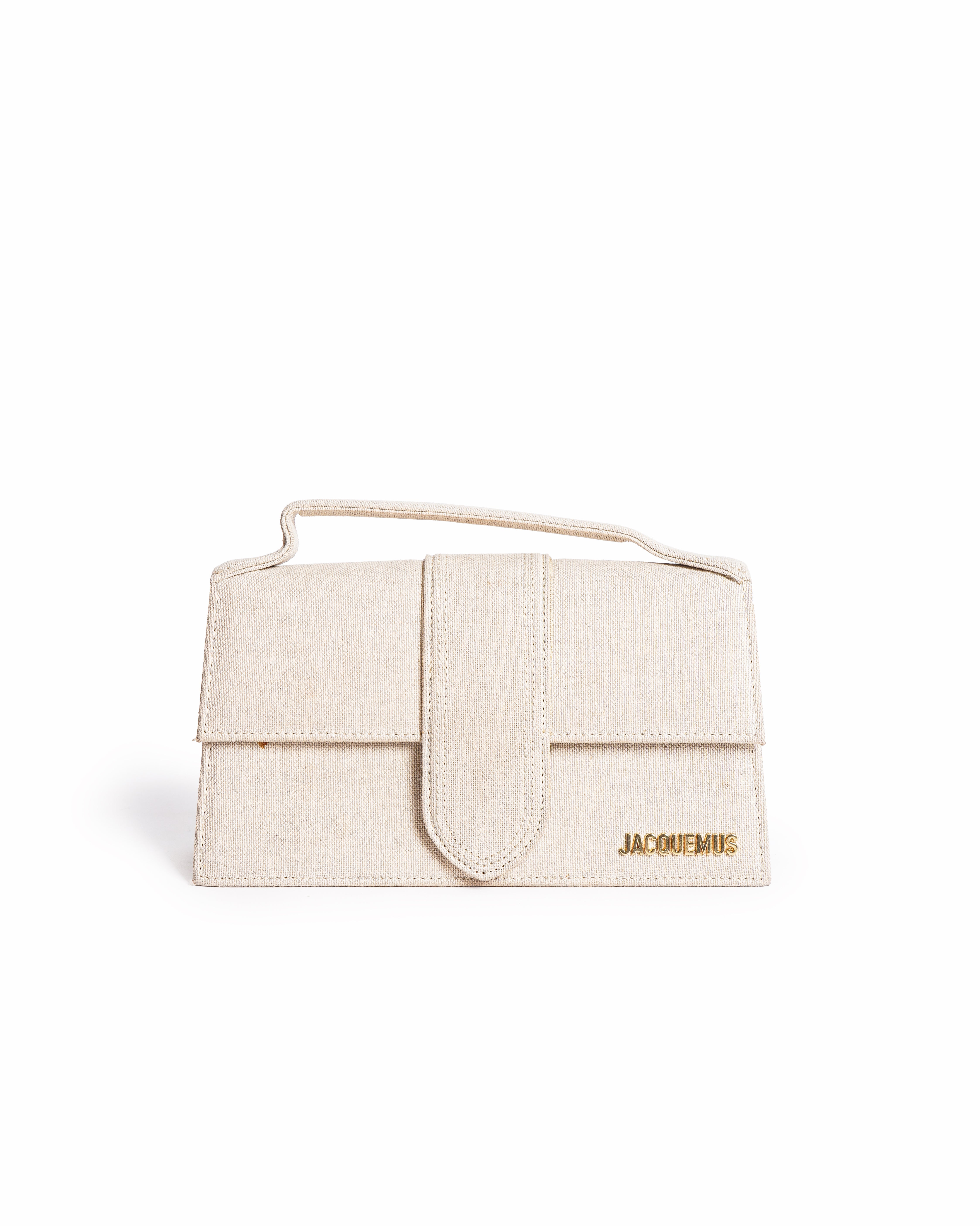 Jacquemus Le Grand Bambino Linen Handbag With Crossbody Strap