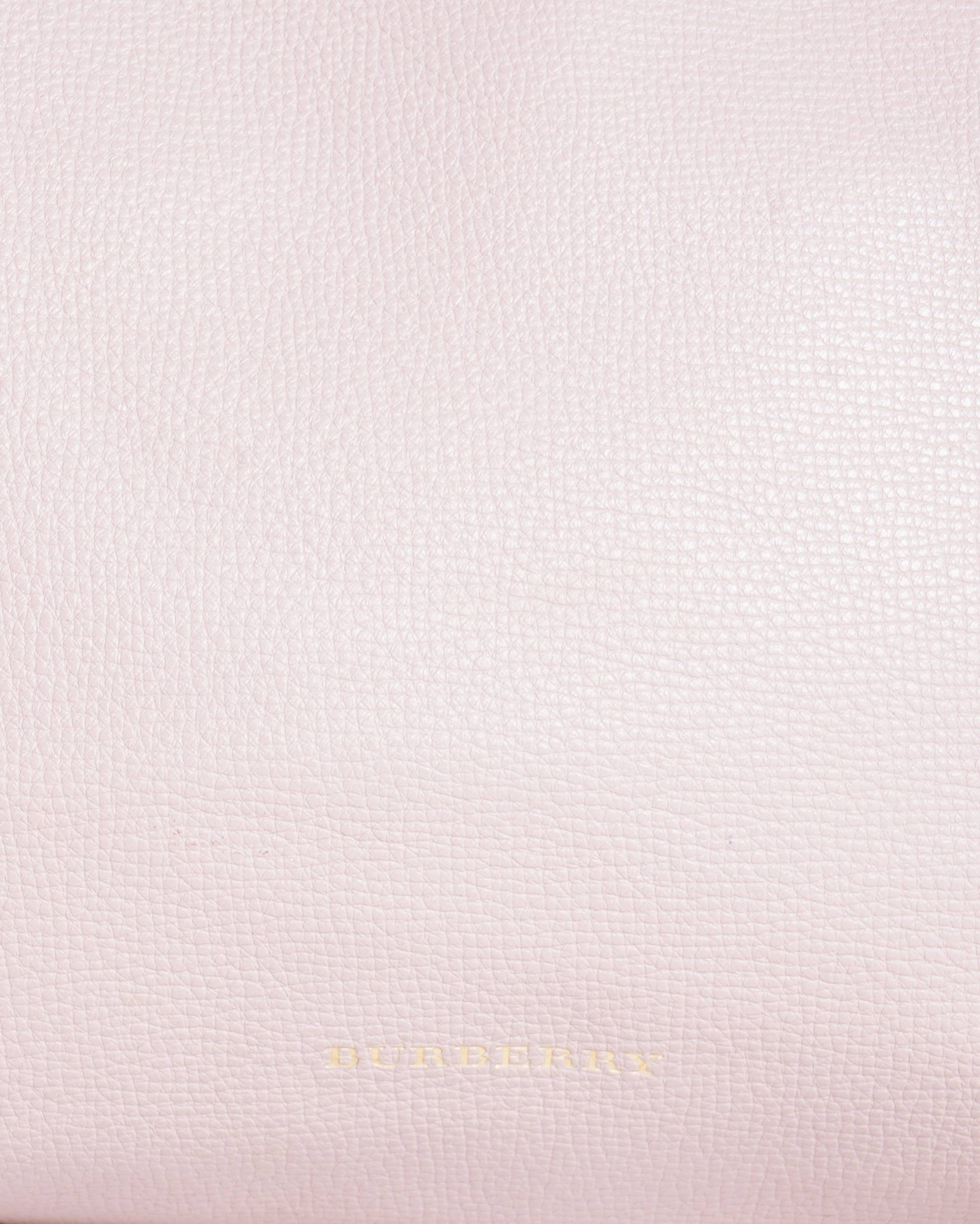 Burberry pale orchid Derby Leather bag