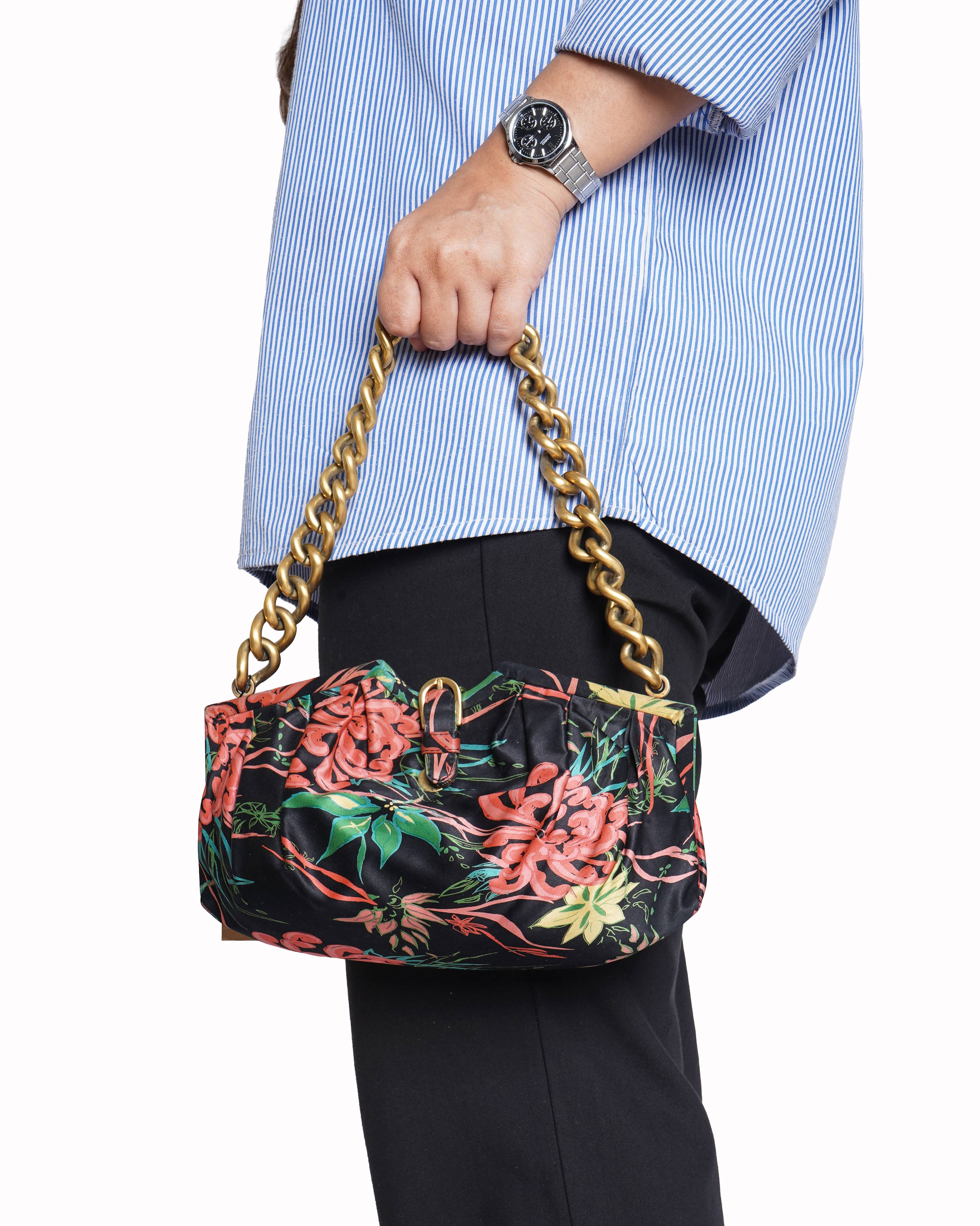 Jimmy Choo Floral Shoulder Bag