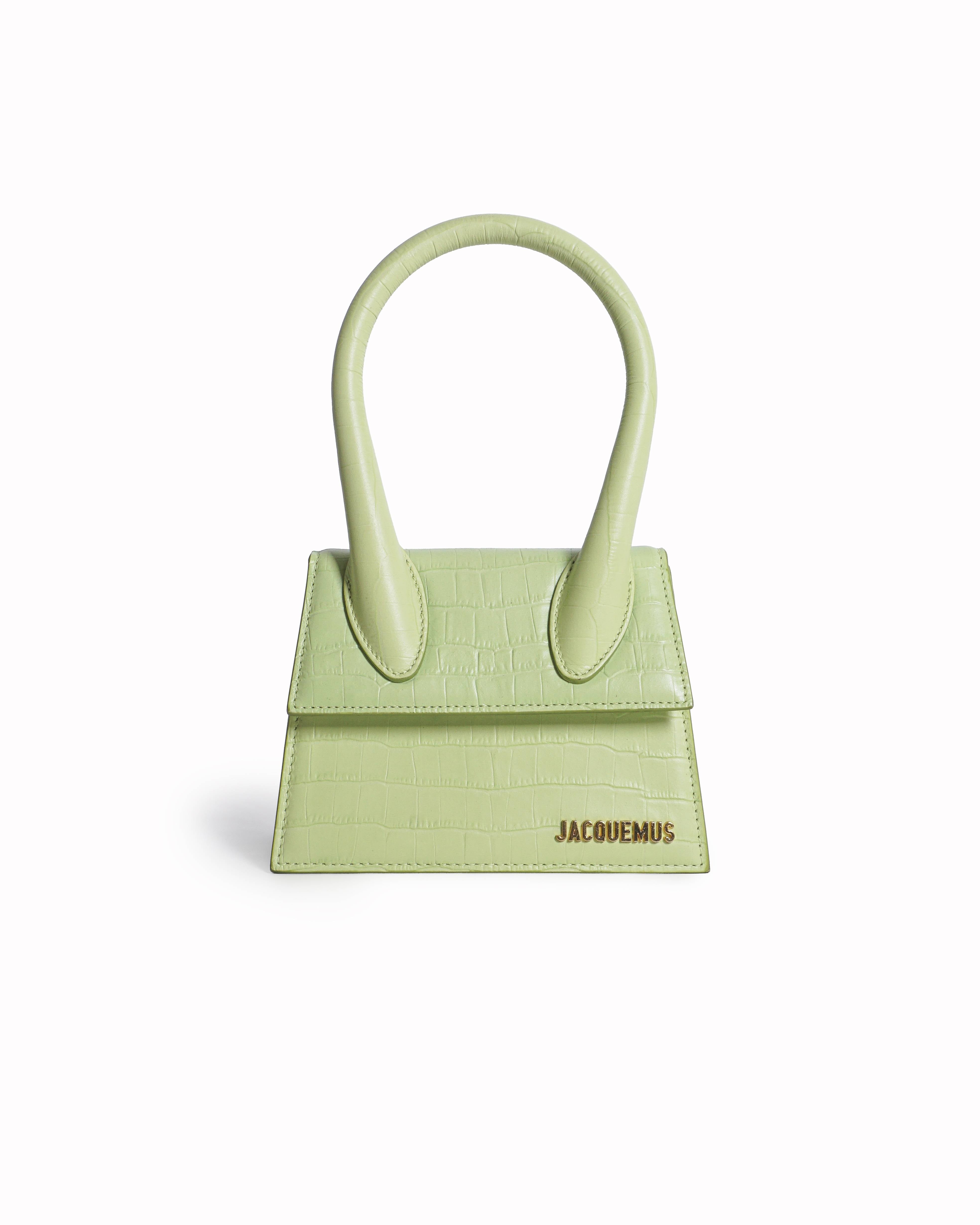 Jacquemus Le Chiquito Medium Bag in Croc-Embossed Leather
