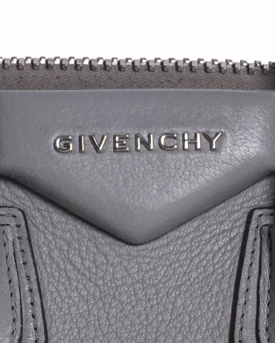 Givenchy Antigona Mini Grey Leather Satchel